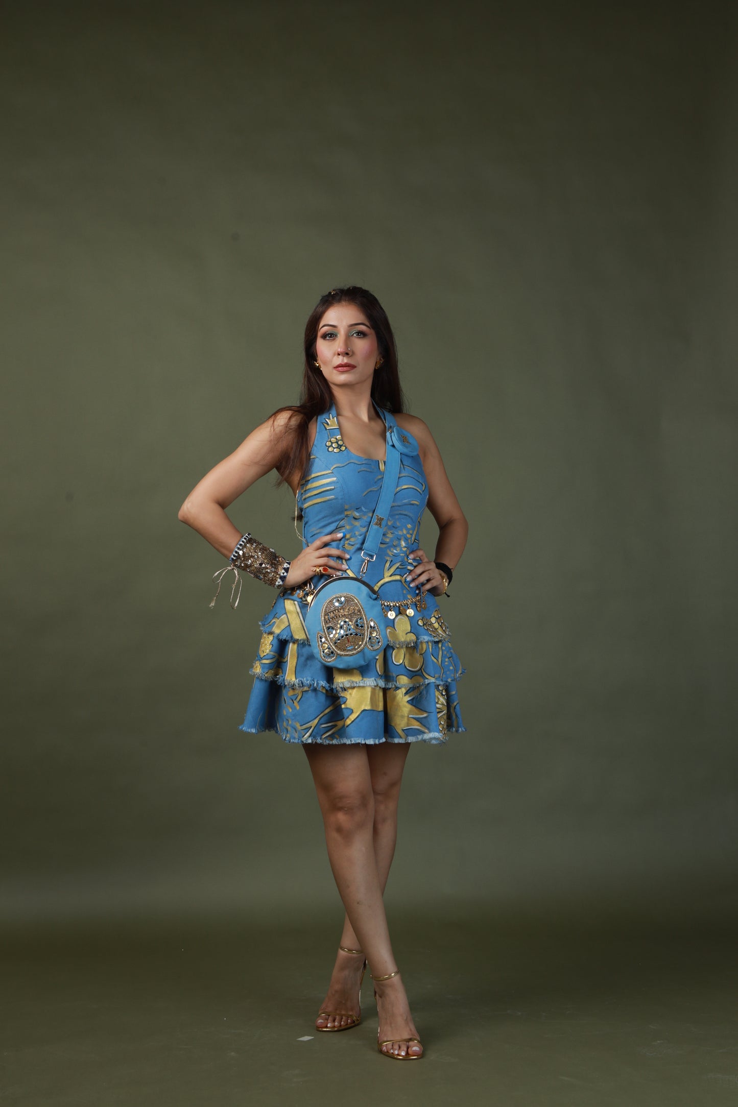 HAND PAINTED SHORT DRESS