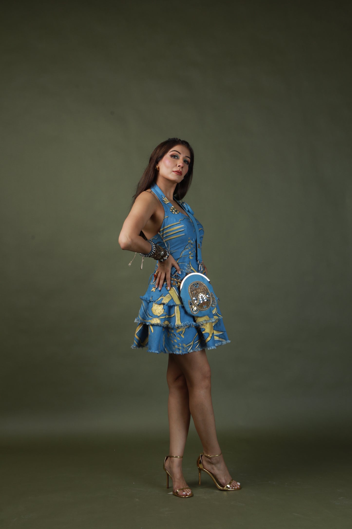 HAND PAINTED SHORT DRESS