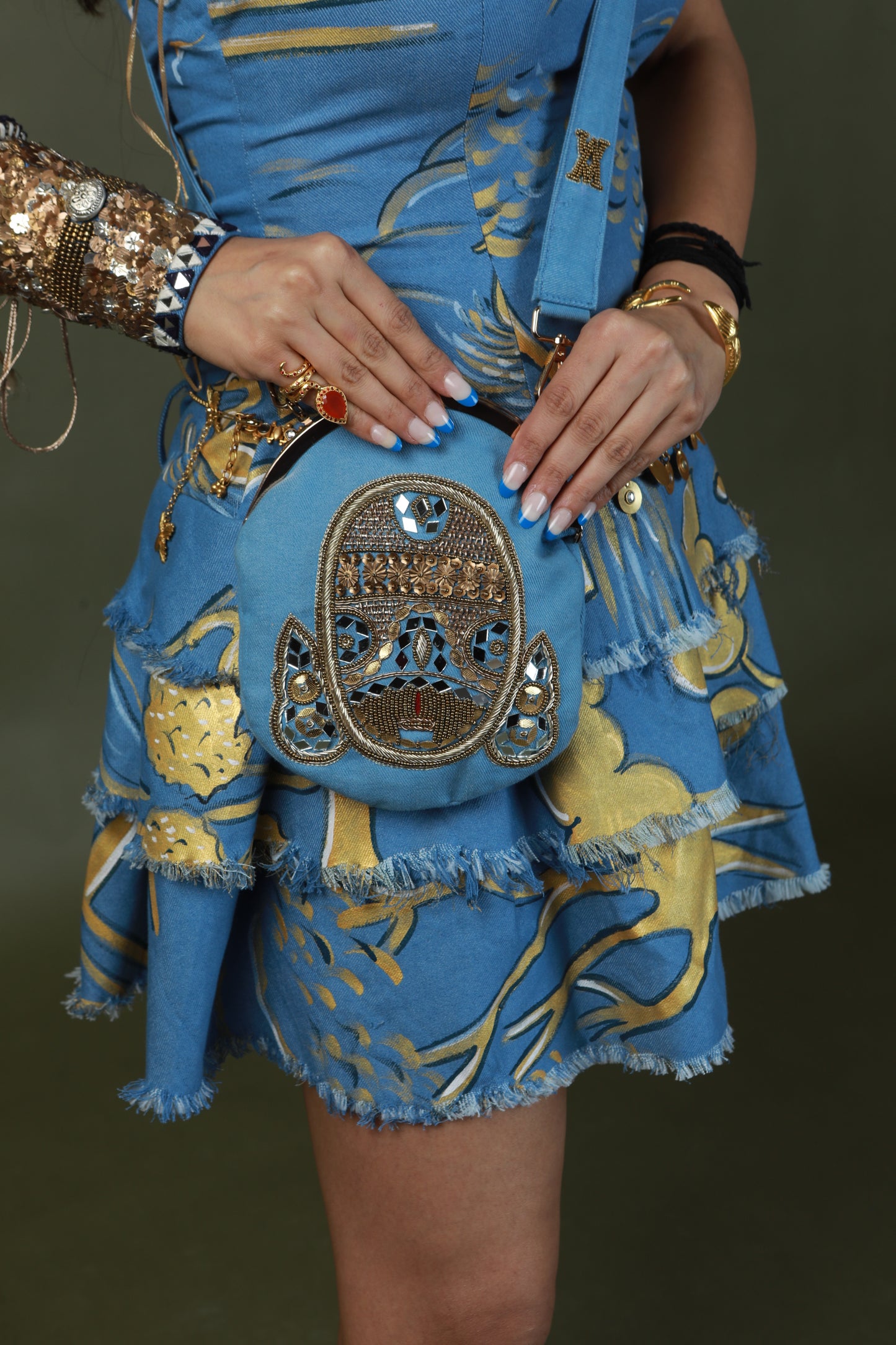 HAND PAINTED SHORT DRESS