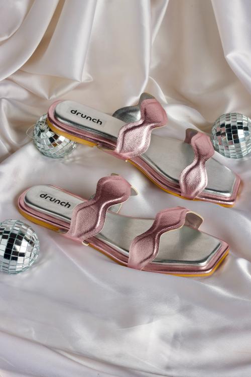 BELLINI FLATS - METALLIC PINK