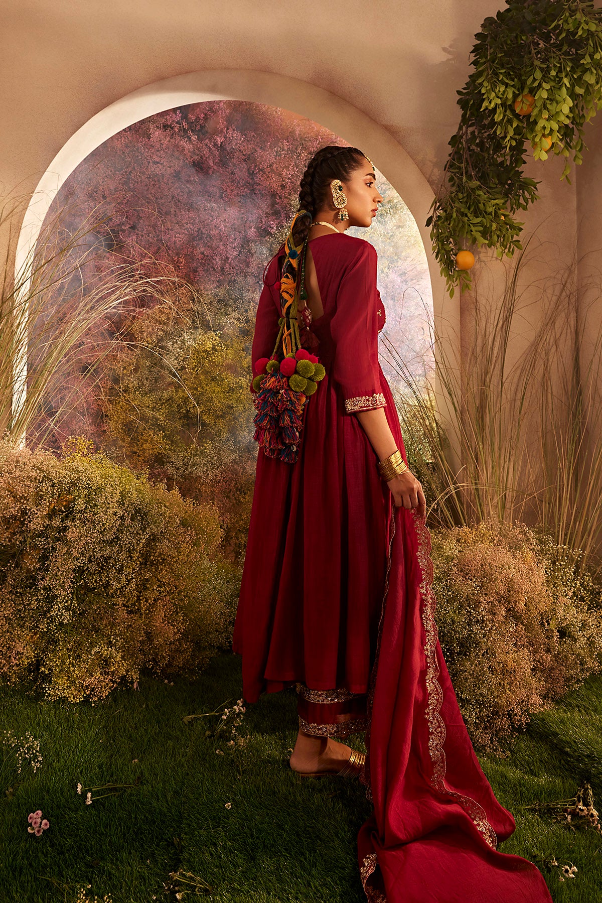 PARO MAROON SUIT SET