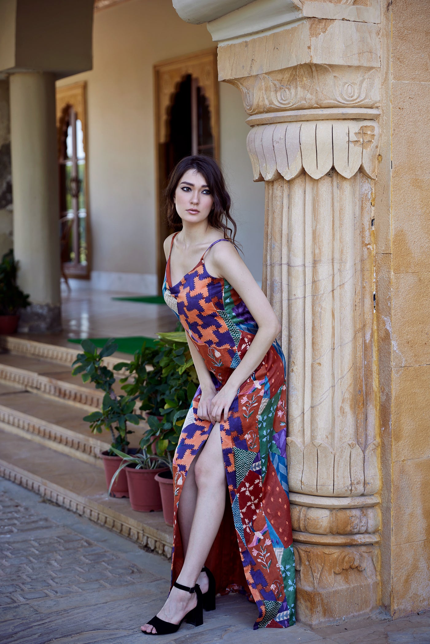 BURNT ORANGE SKIRT SET