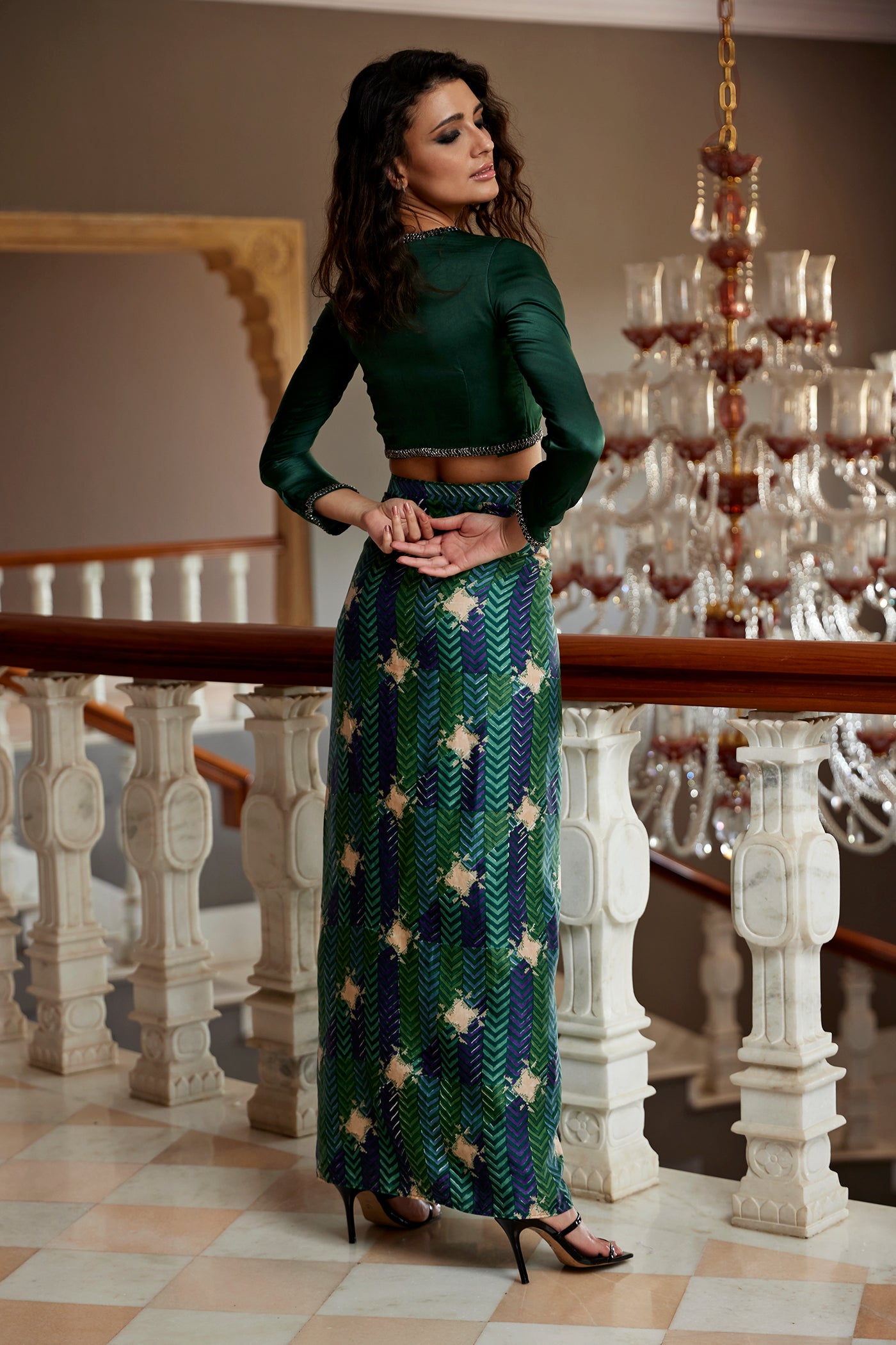 EVERGREEN SKIRT SET