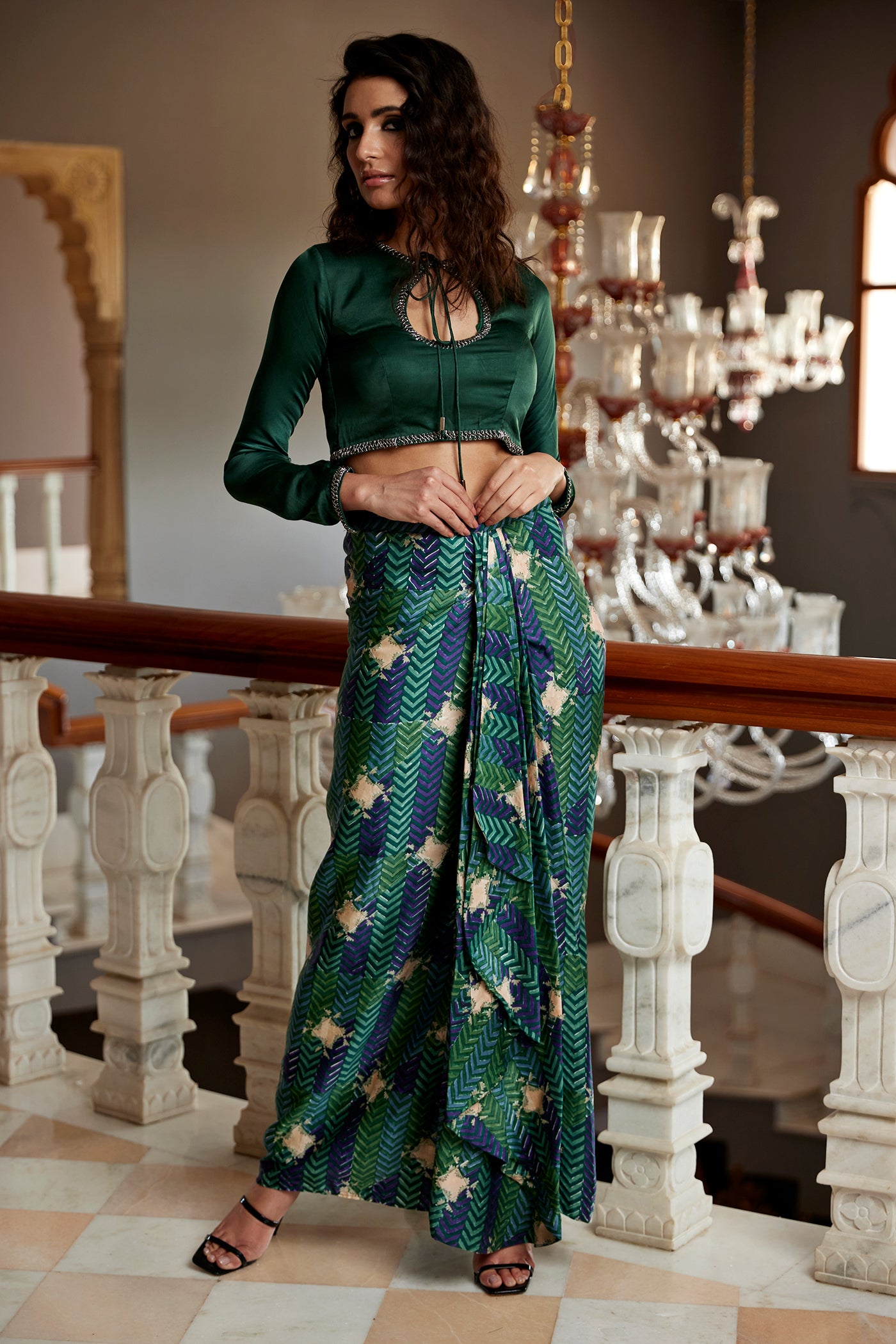 EVERGREEN SKIRT SET