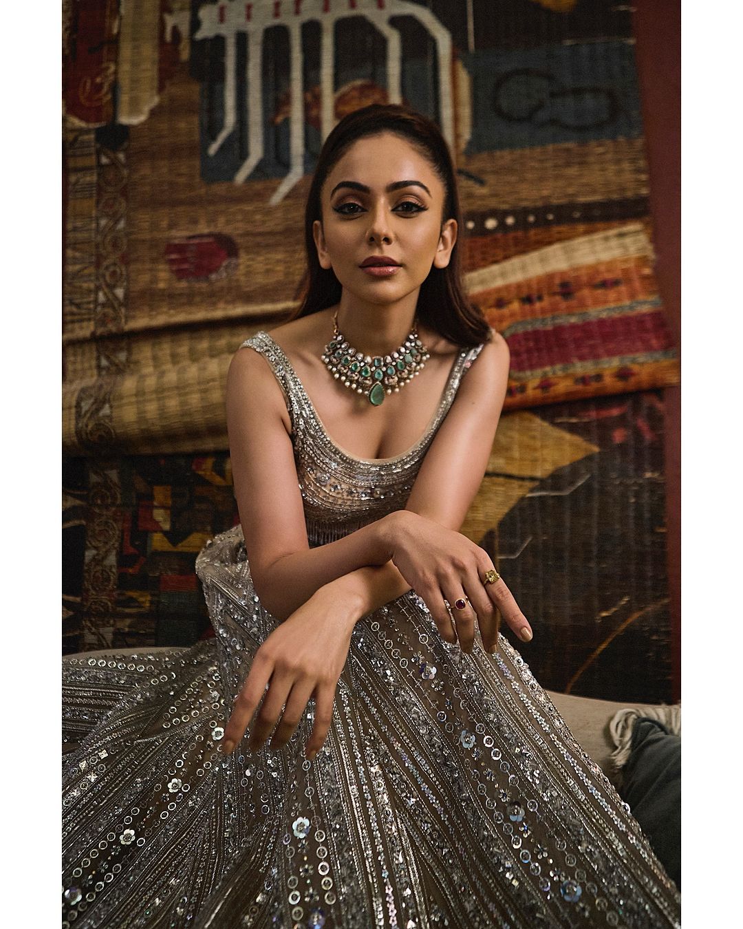 BEIGE LEHENGA SET