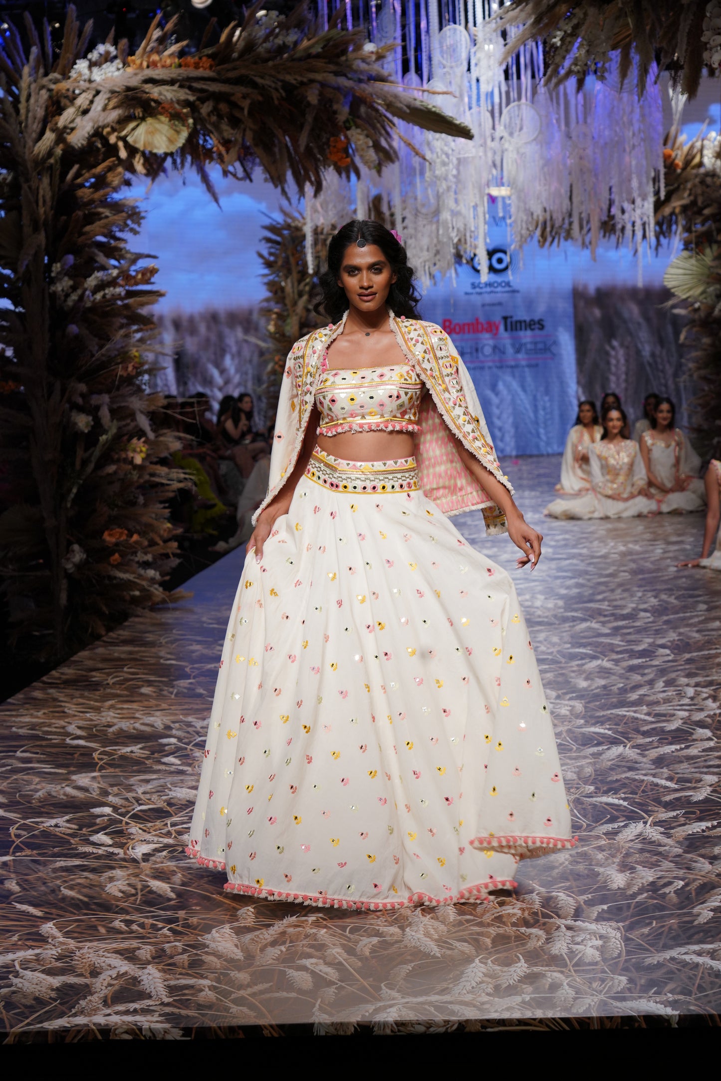 IVORY LEHENGA BLAZER SET