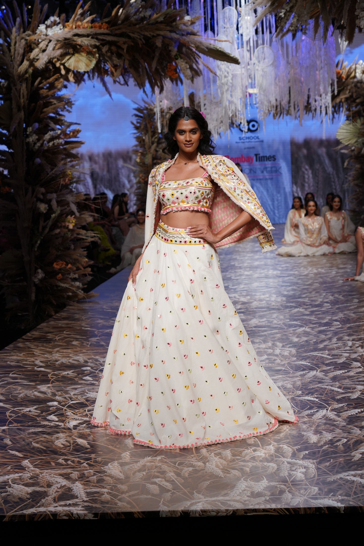 IVORY LEHENGA BLAZER SET