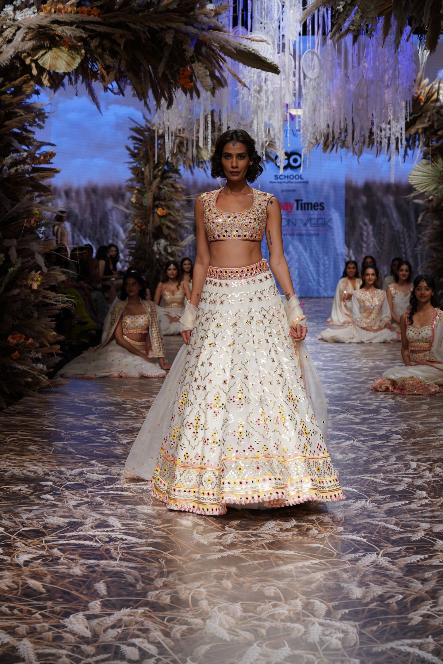 IVORY LEHENGA SET
