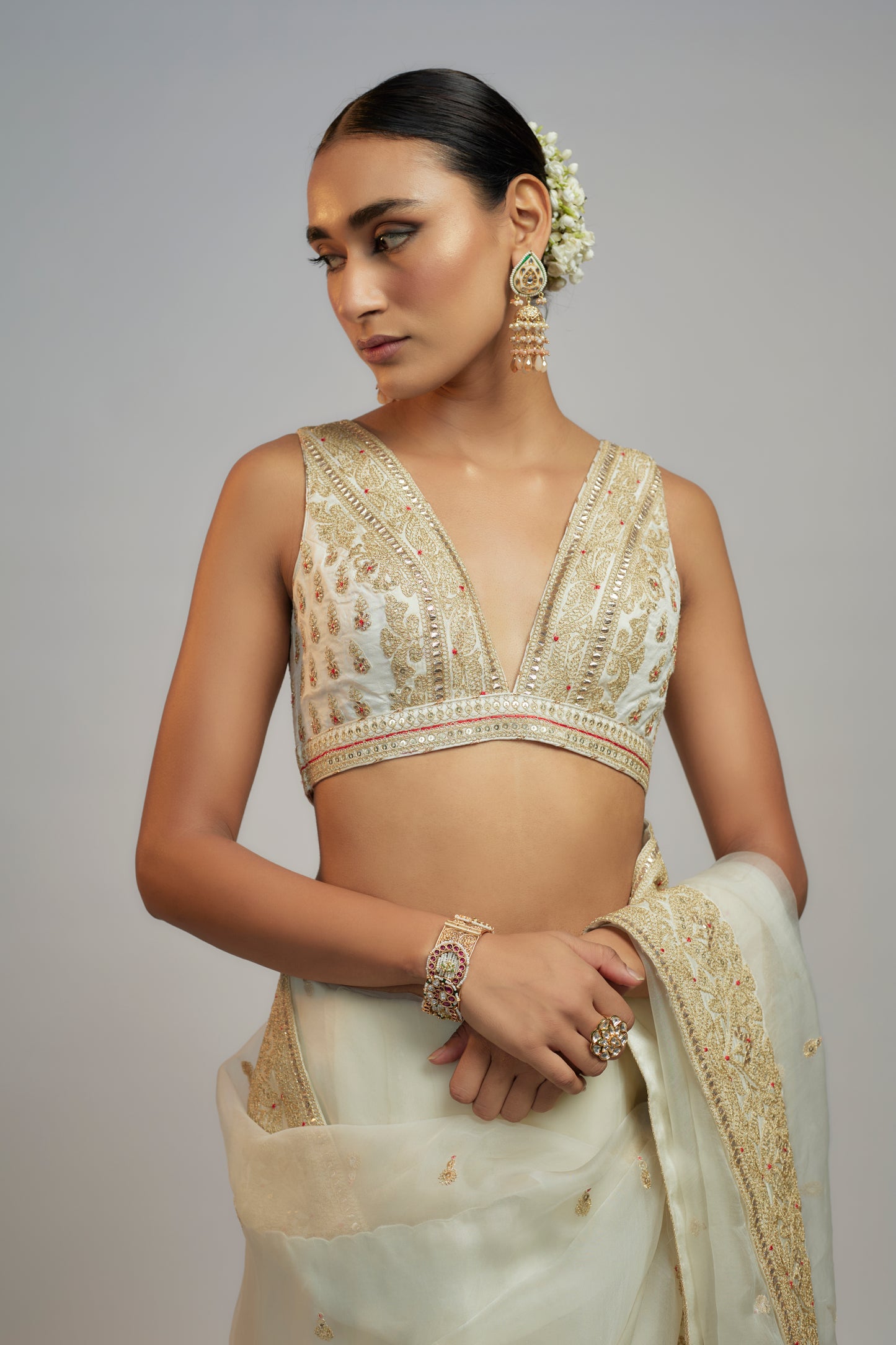 GOLCONDA MAAHI SAREE SET