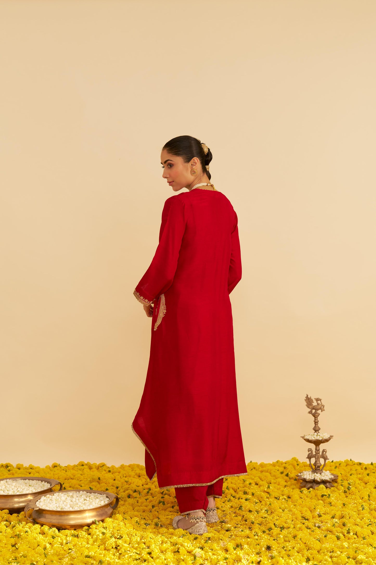 AMAYA - LONG KAFTAN WITH SALWAR AND DUPATTA