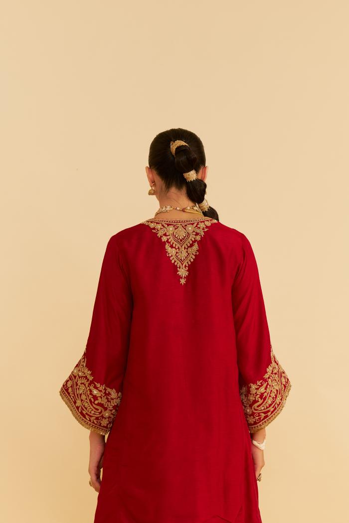 MARWA - SHORT CHAUGA WITH SALWAR AND DUPATTA