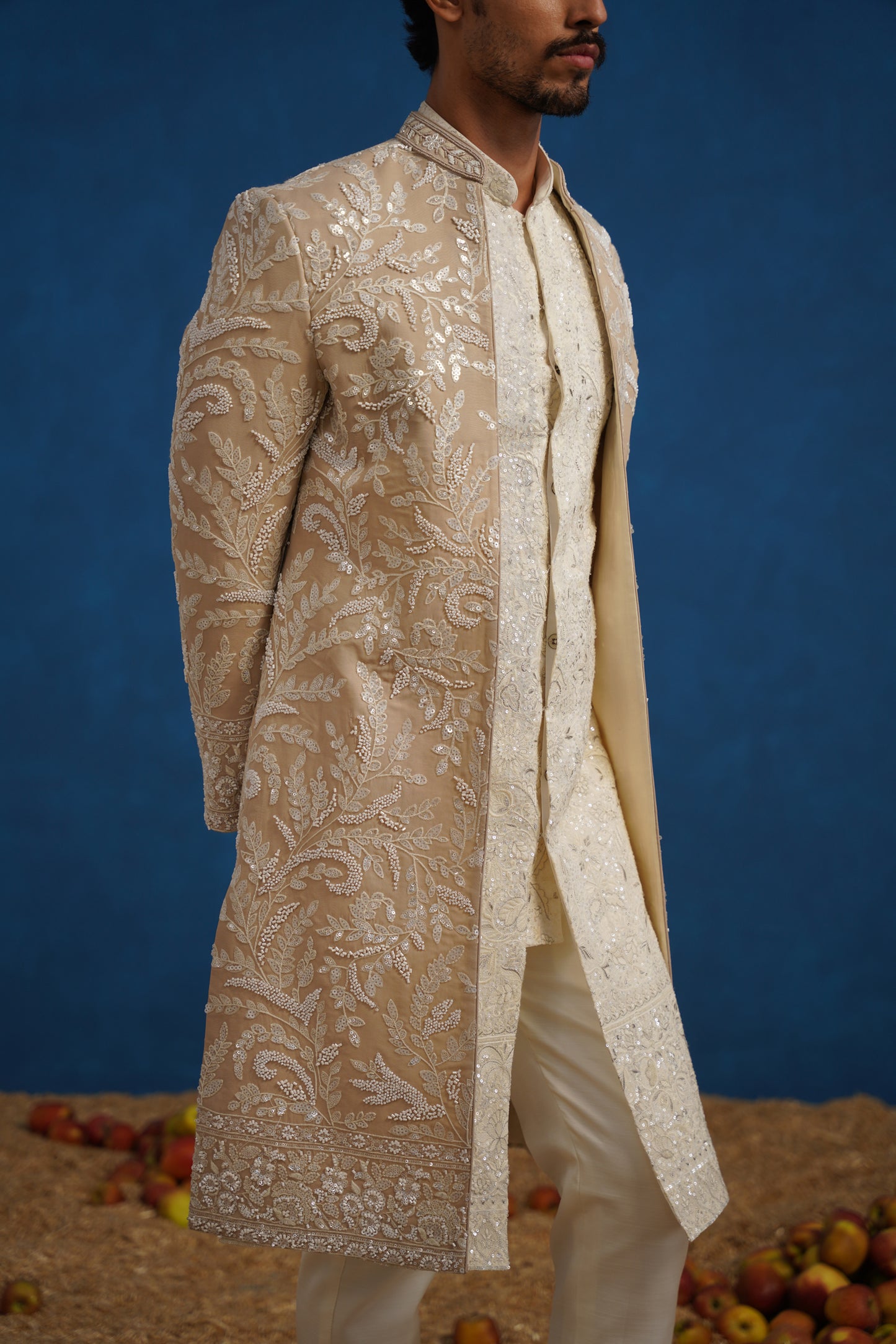 TEJAS CUTDANA CHIKU SHERWANI SET