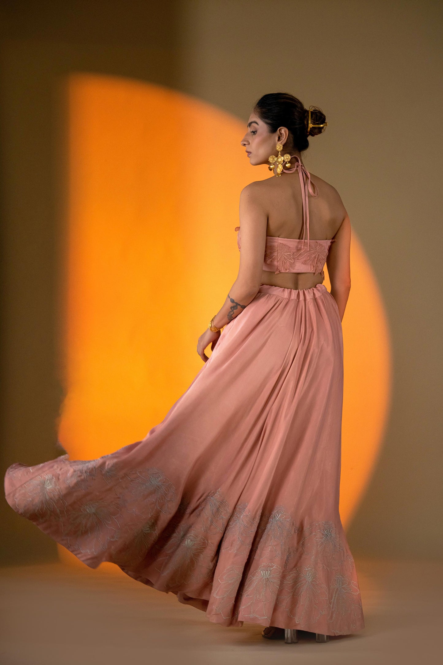 PEACH LEHENGA
