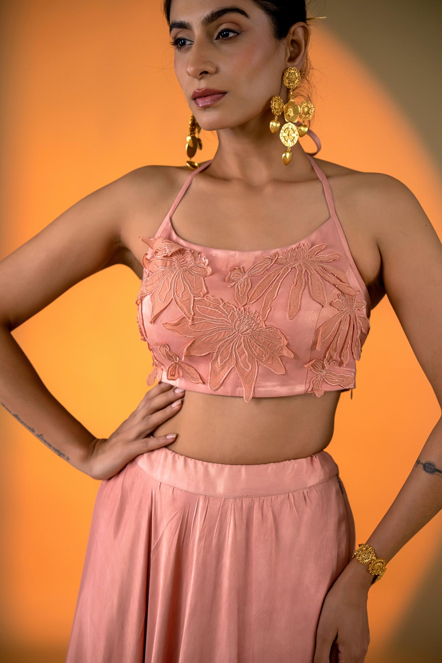 PEACH LEHENGA