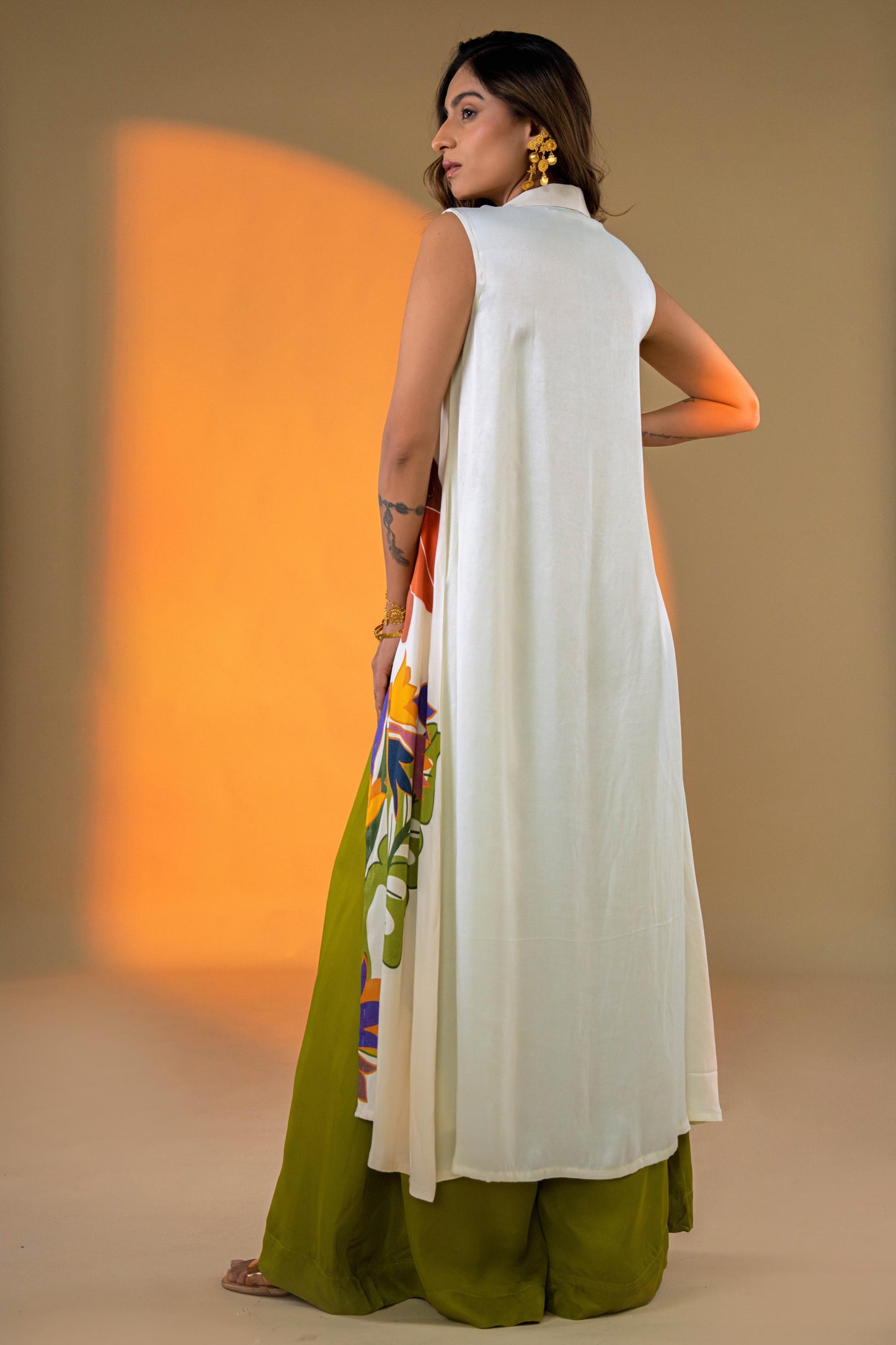 OFF-WHITE KURTA SET