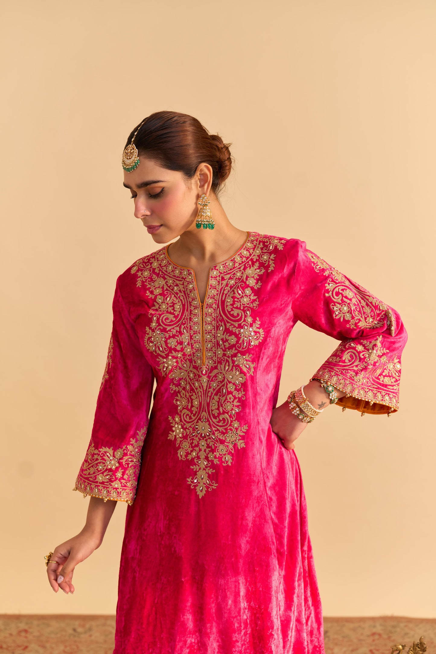 EIRA - A-LINE KURTA WITH DHOTI