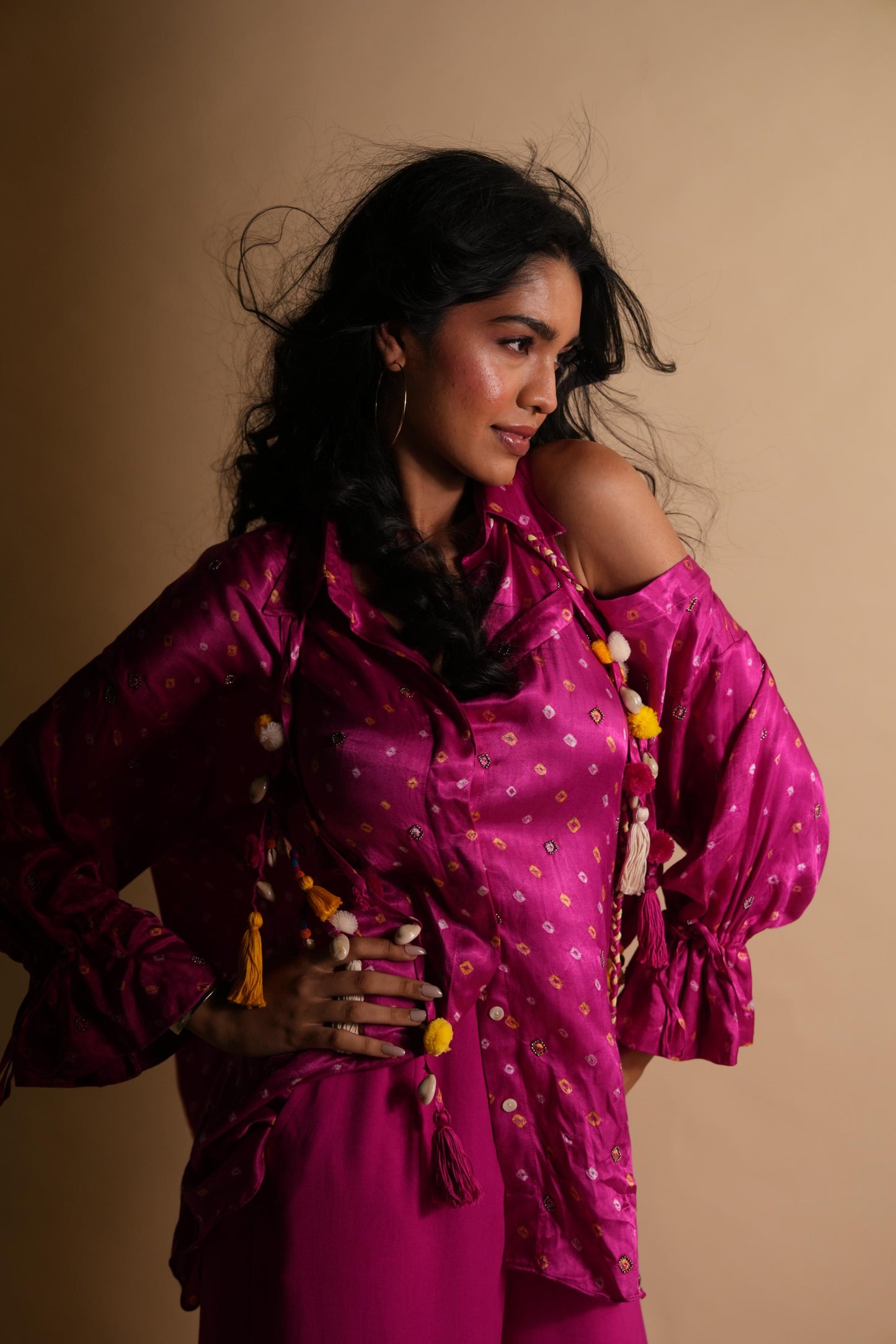 PEEK-A-PINK BANDHINI SHIRT
