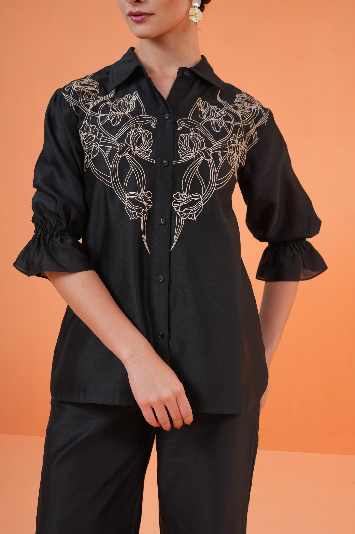 ORIGANI BLACK OASIS CO ORD SET