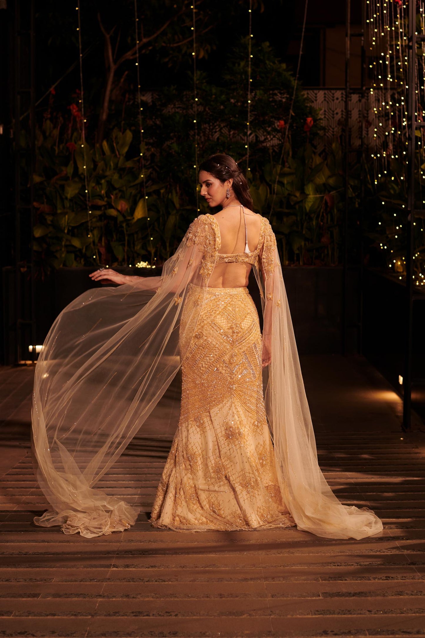 CHAMPAGNE SHOWER LEHENGA SET