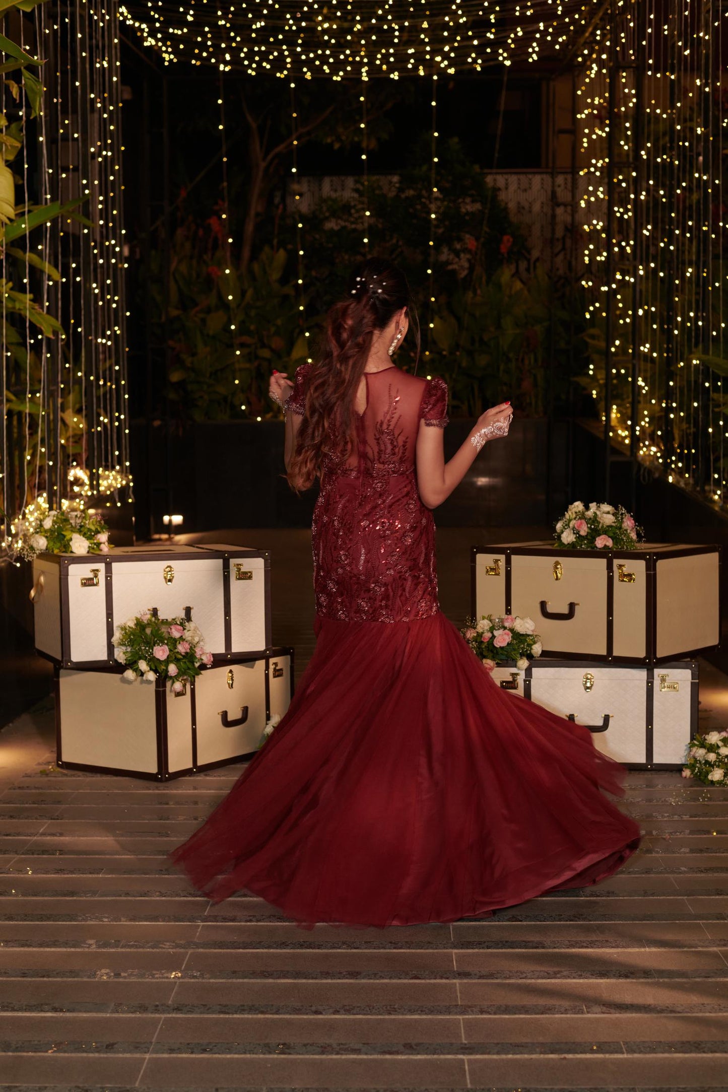 ROYAL MAROON GOWN