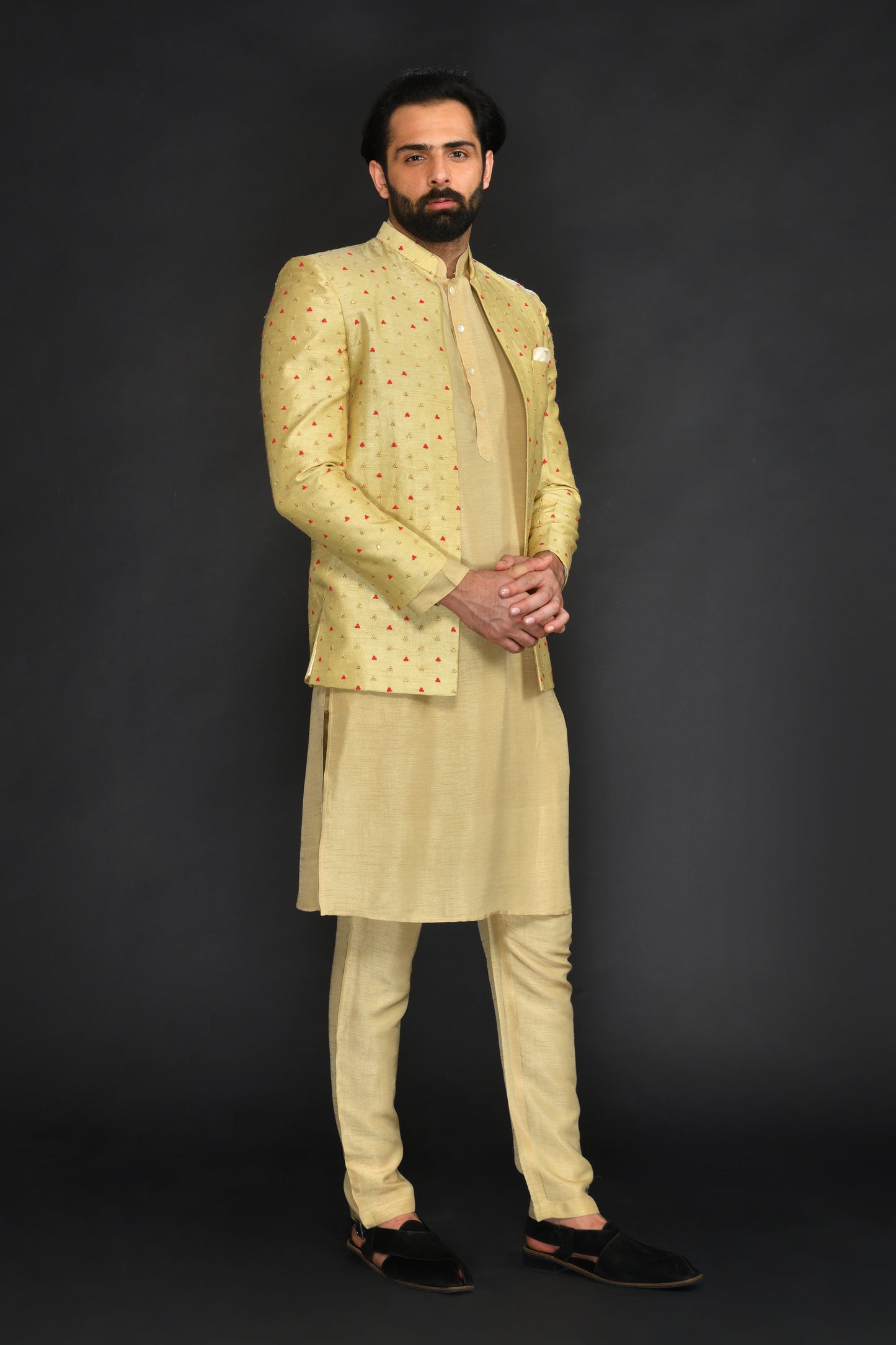 BANDGALA WITH KURTA AND TROUSER