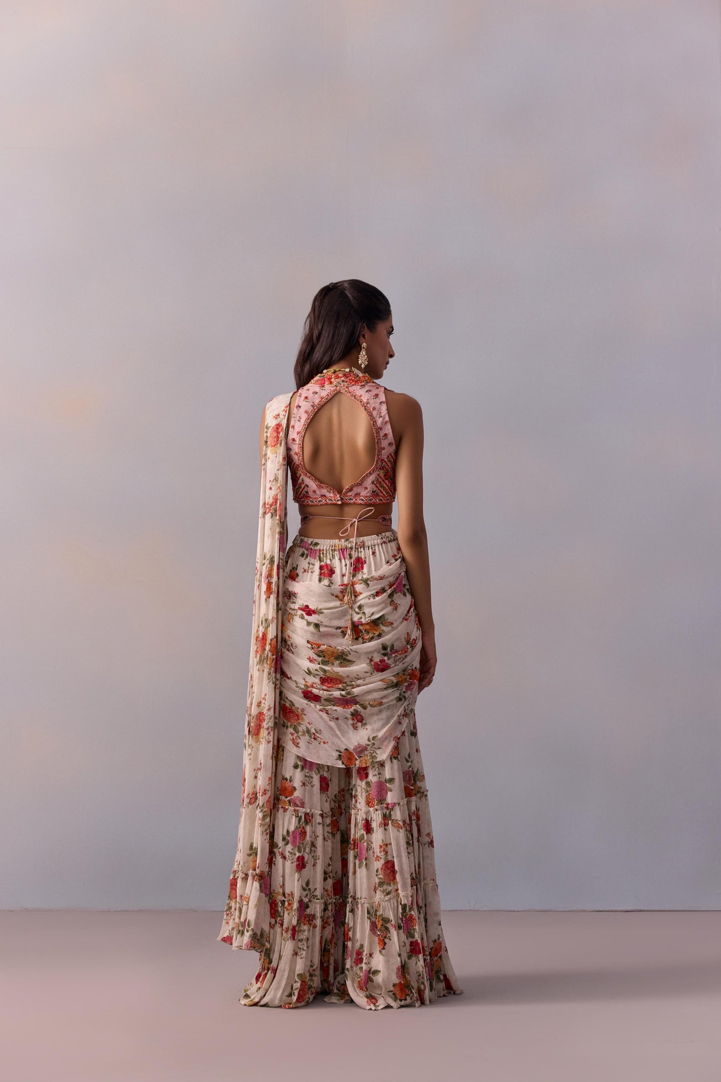 SABIA GHARARA SAREE SET