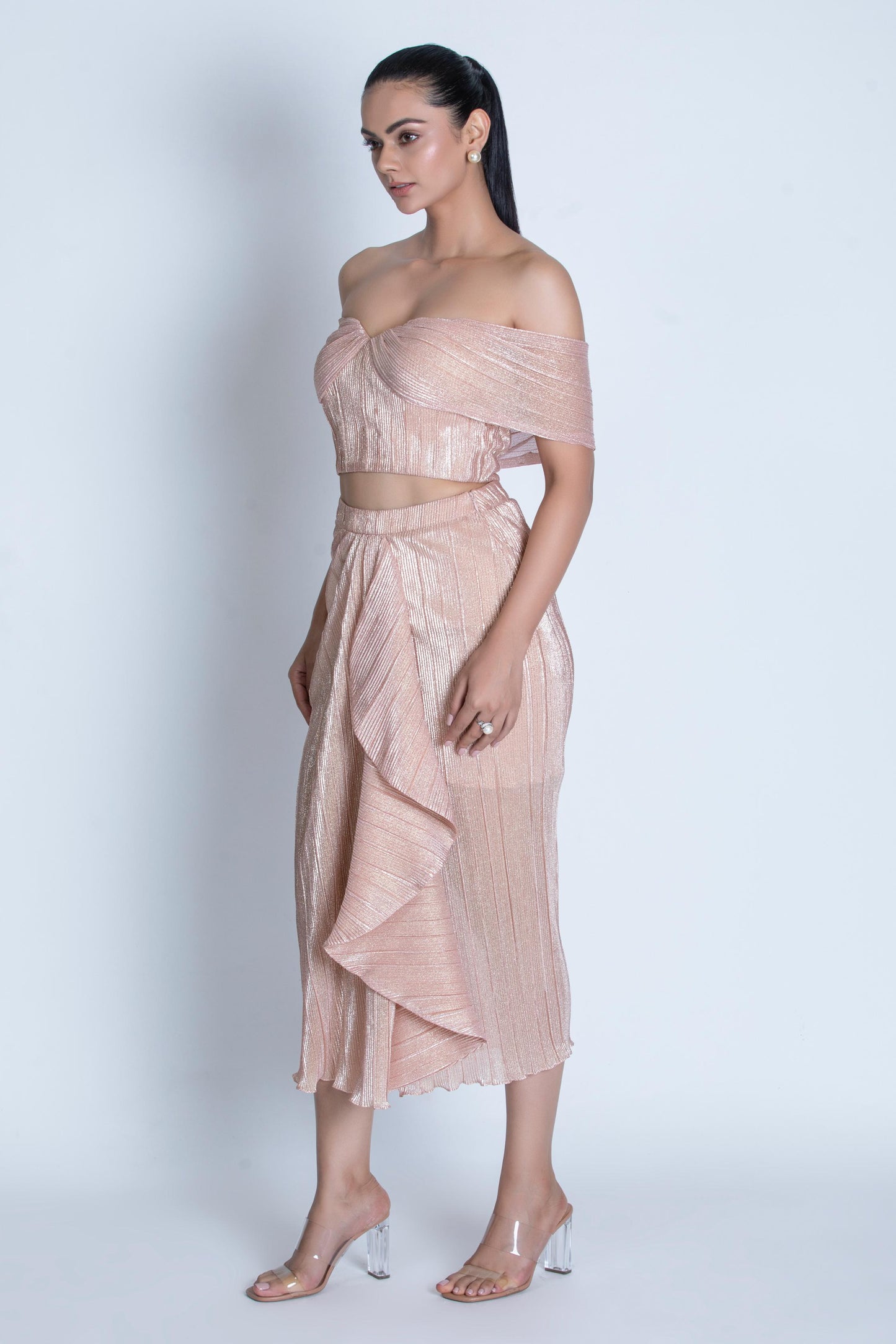 PINK RUFFLE SKIRT & TOP