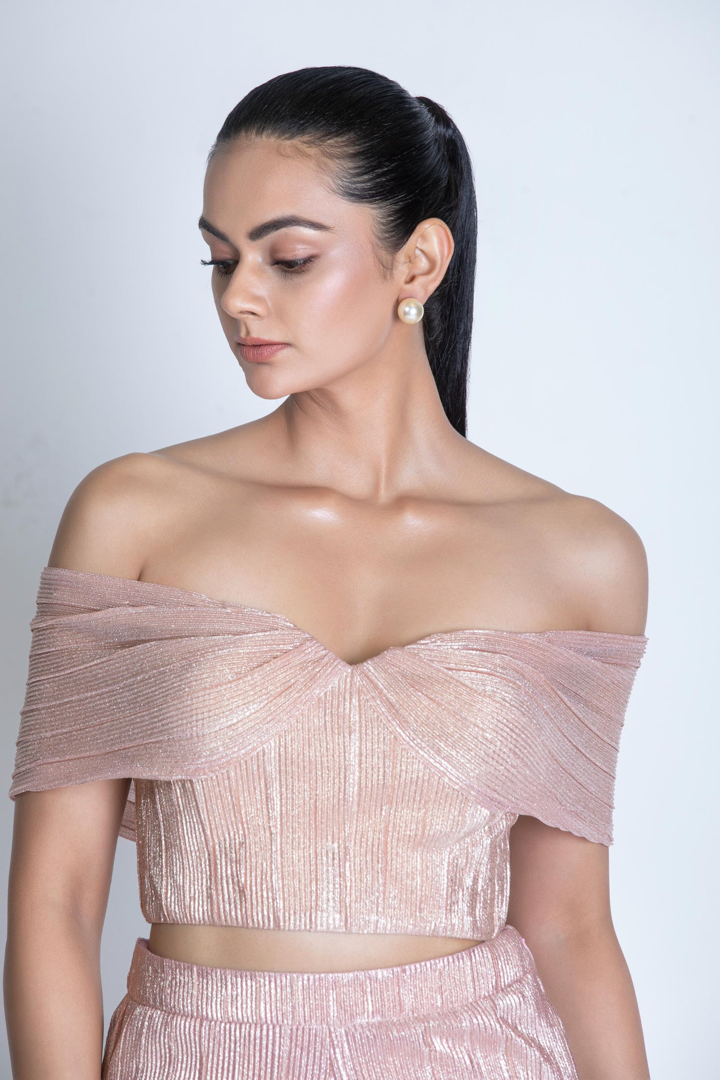 PINK PLEATED CO-ORD SET