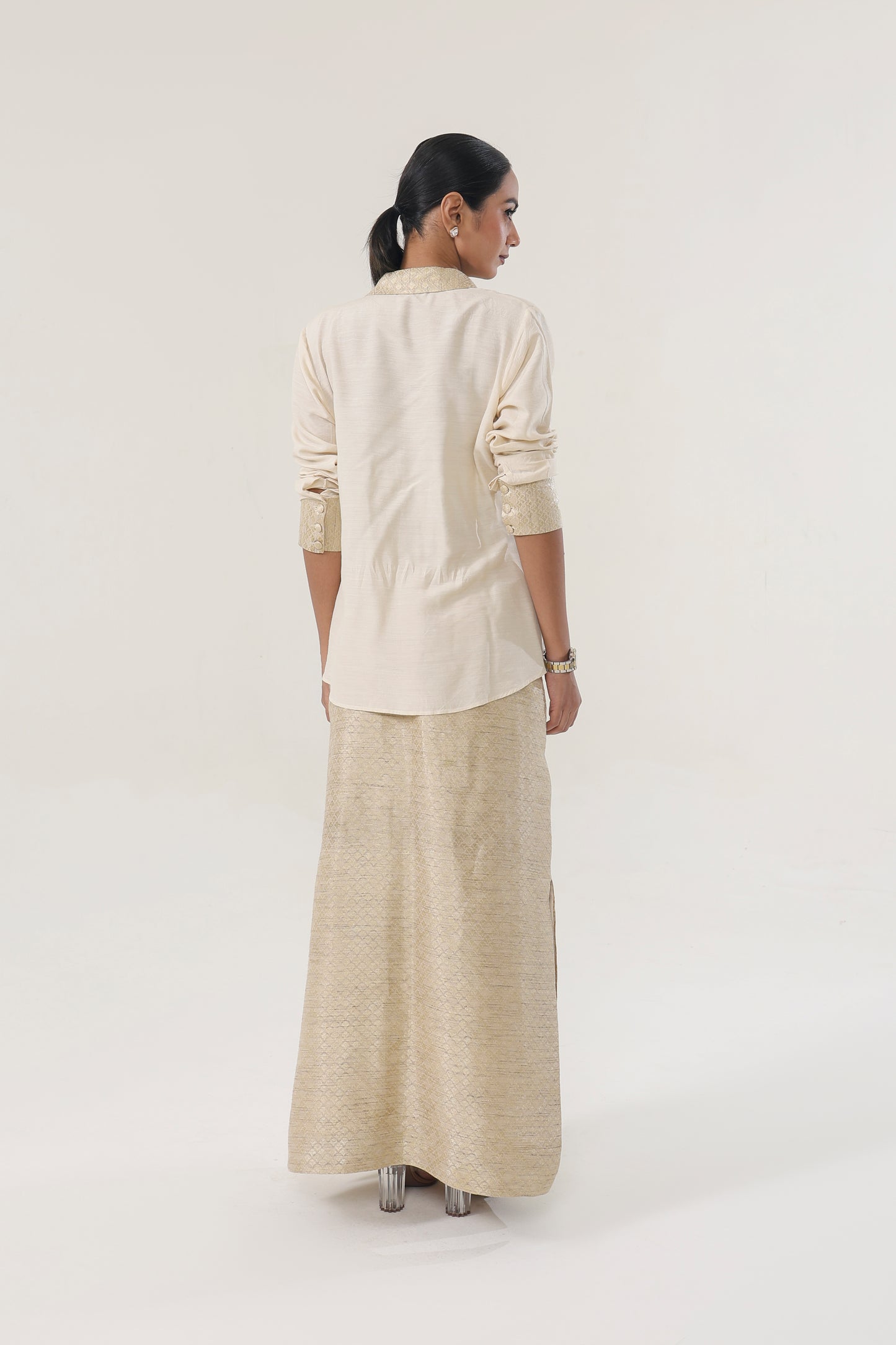 BANARSI MUNGA SKIRT AND BRALETTE SET