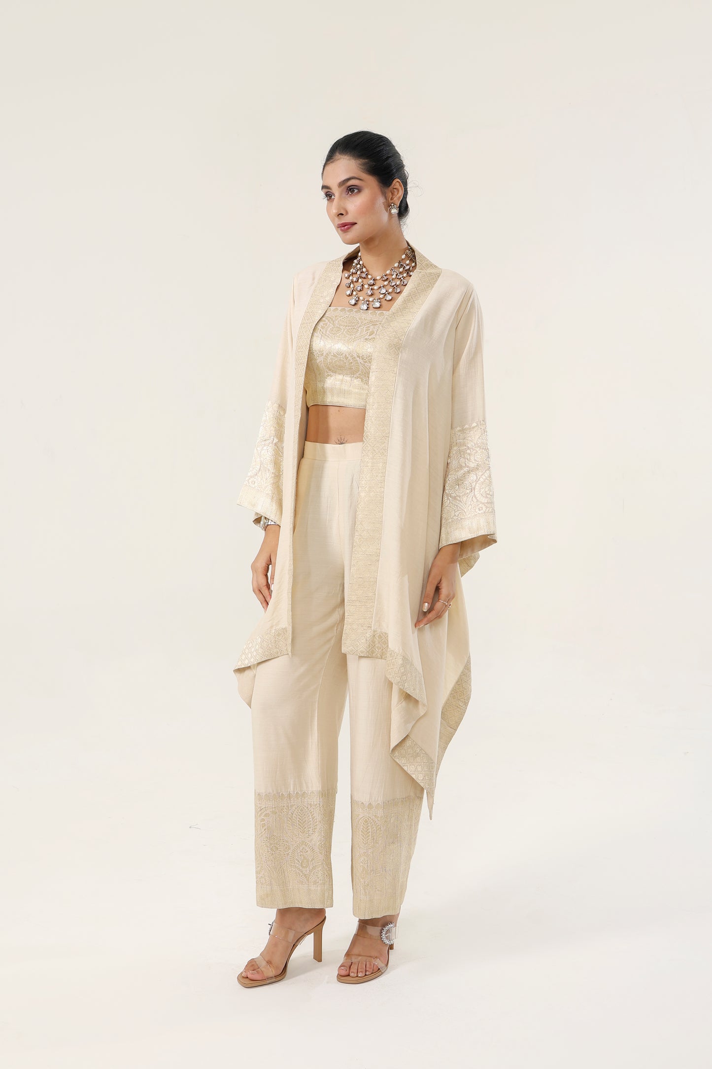 BANARSI MUNGA CAPE SET