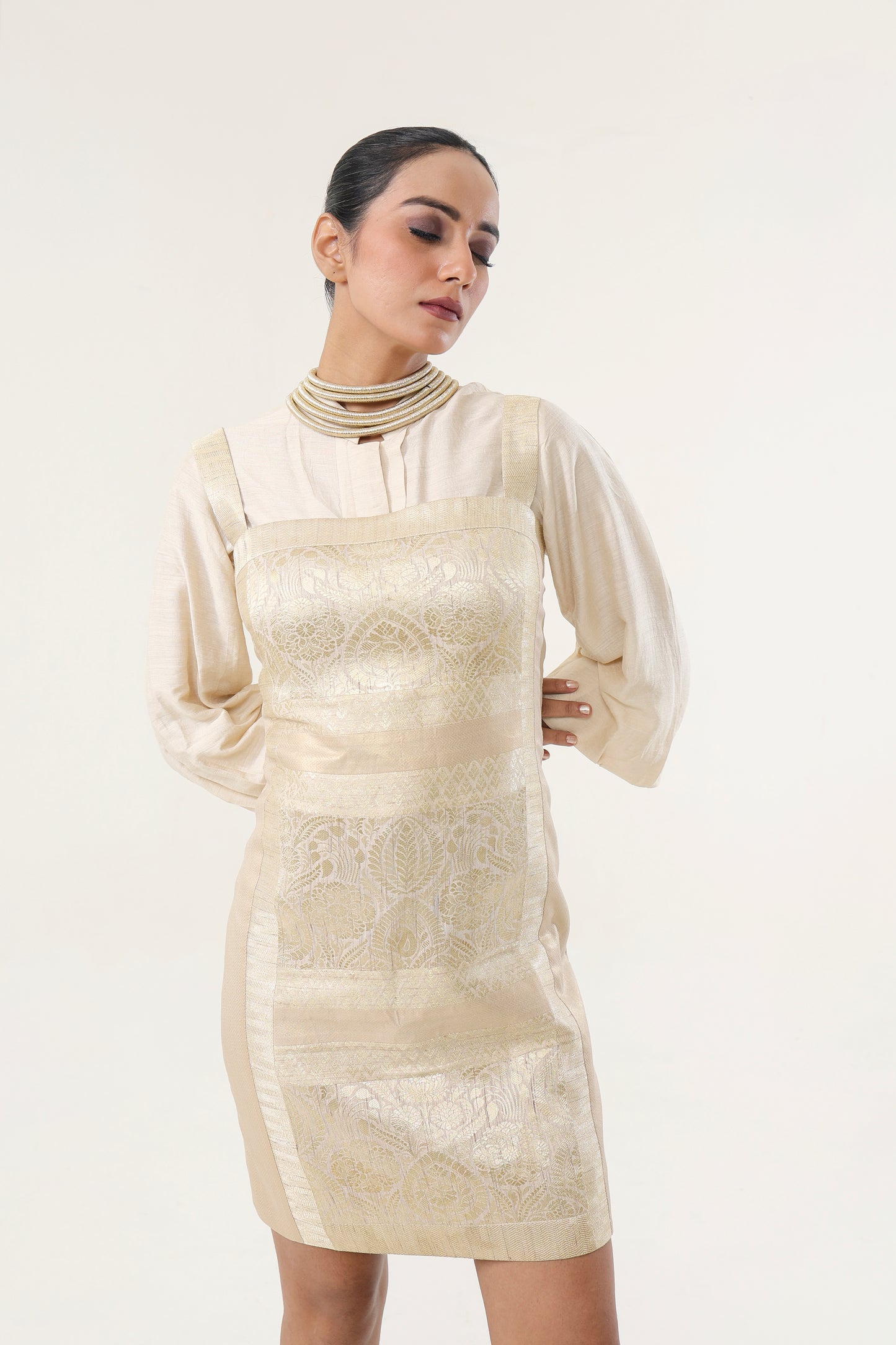 BANARSI MUNGA SHIRT AND SHORT DRESS