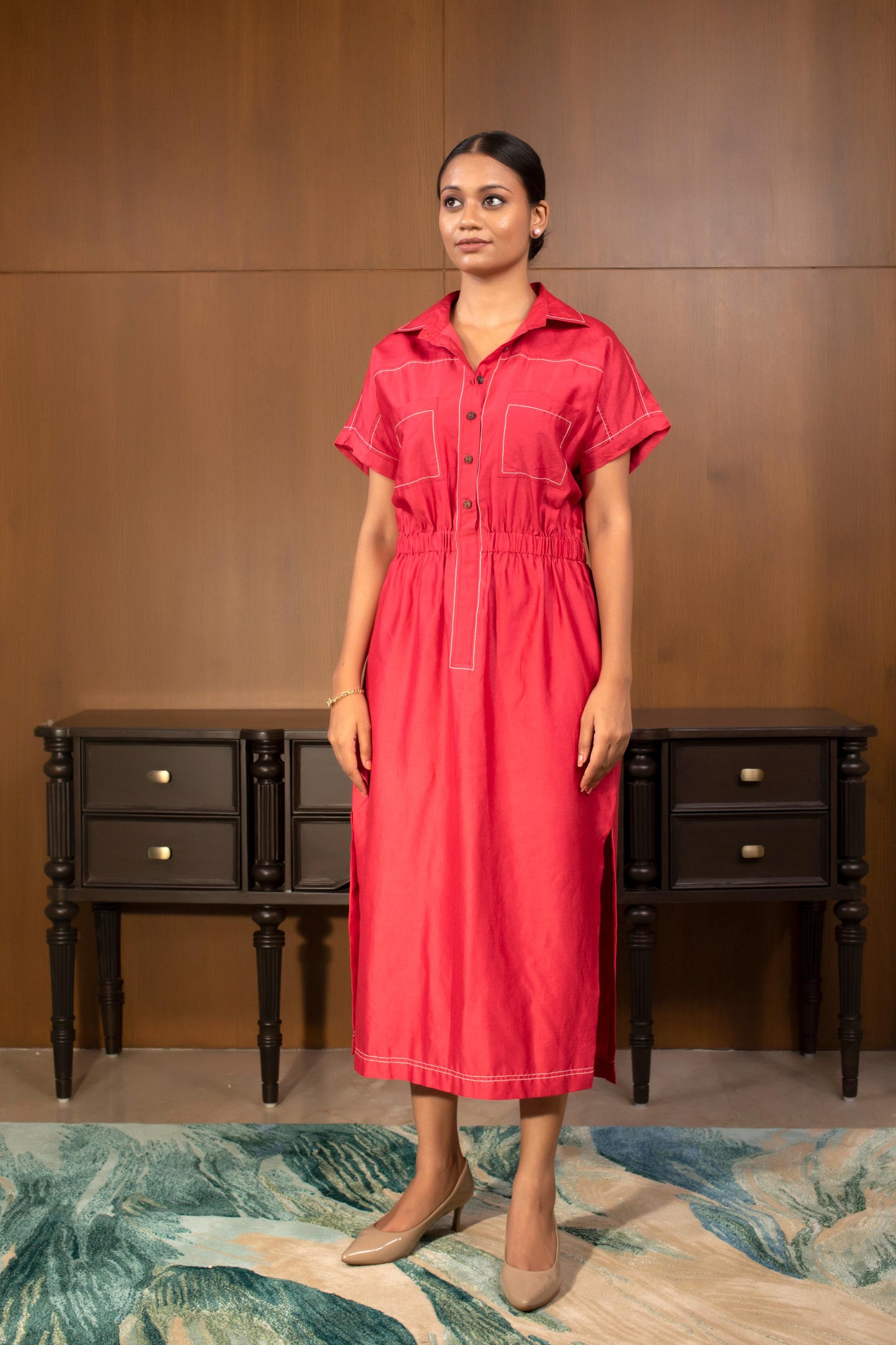 GRACE COLLARED DRESS