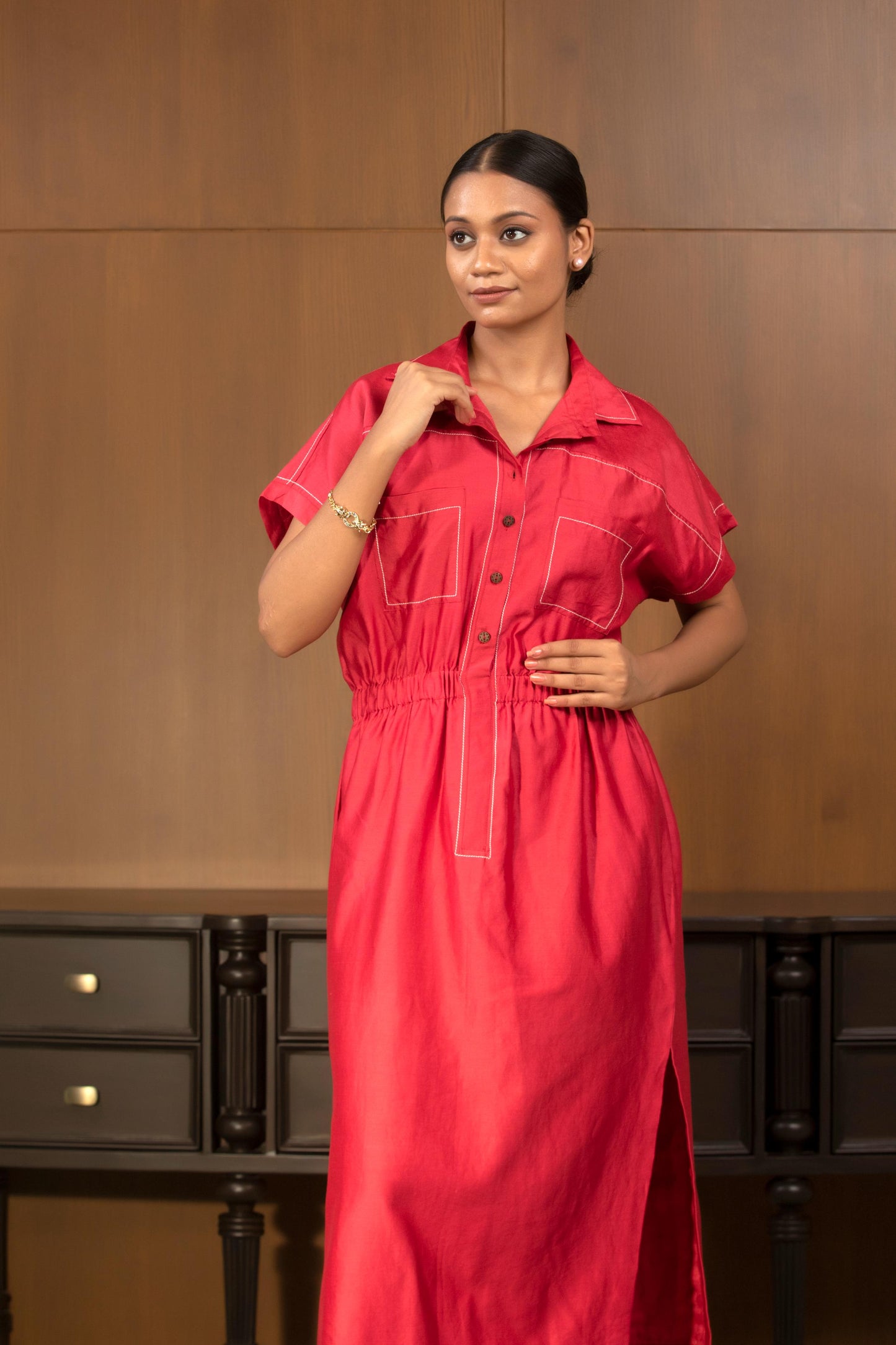 GRACE COLLARED DRESS