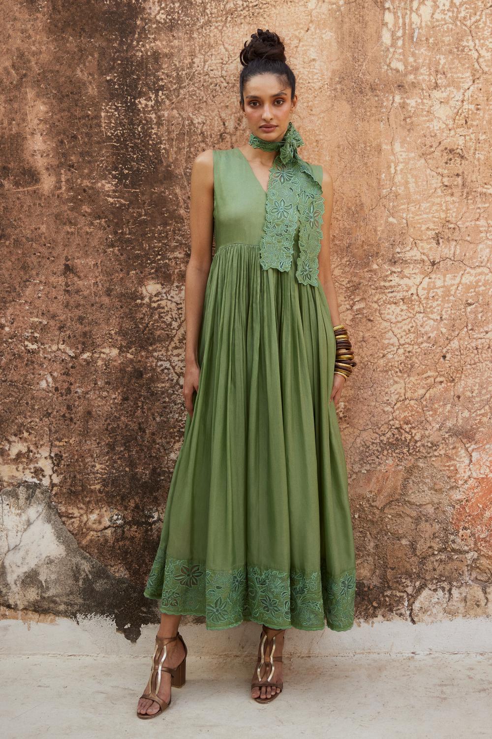 SAGE GREEN MAXI DRESS SAGE GREEN MAXI DRESS