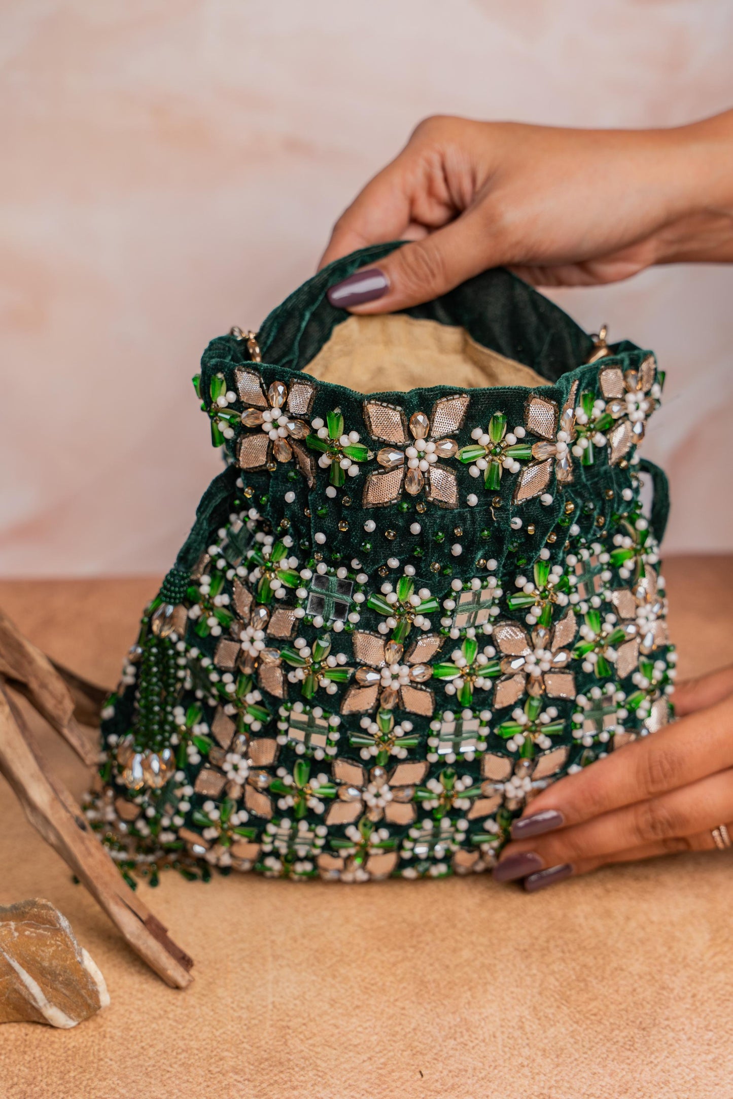 FLORAL TRELLIS EMERALD
