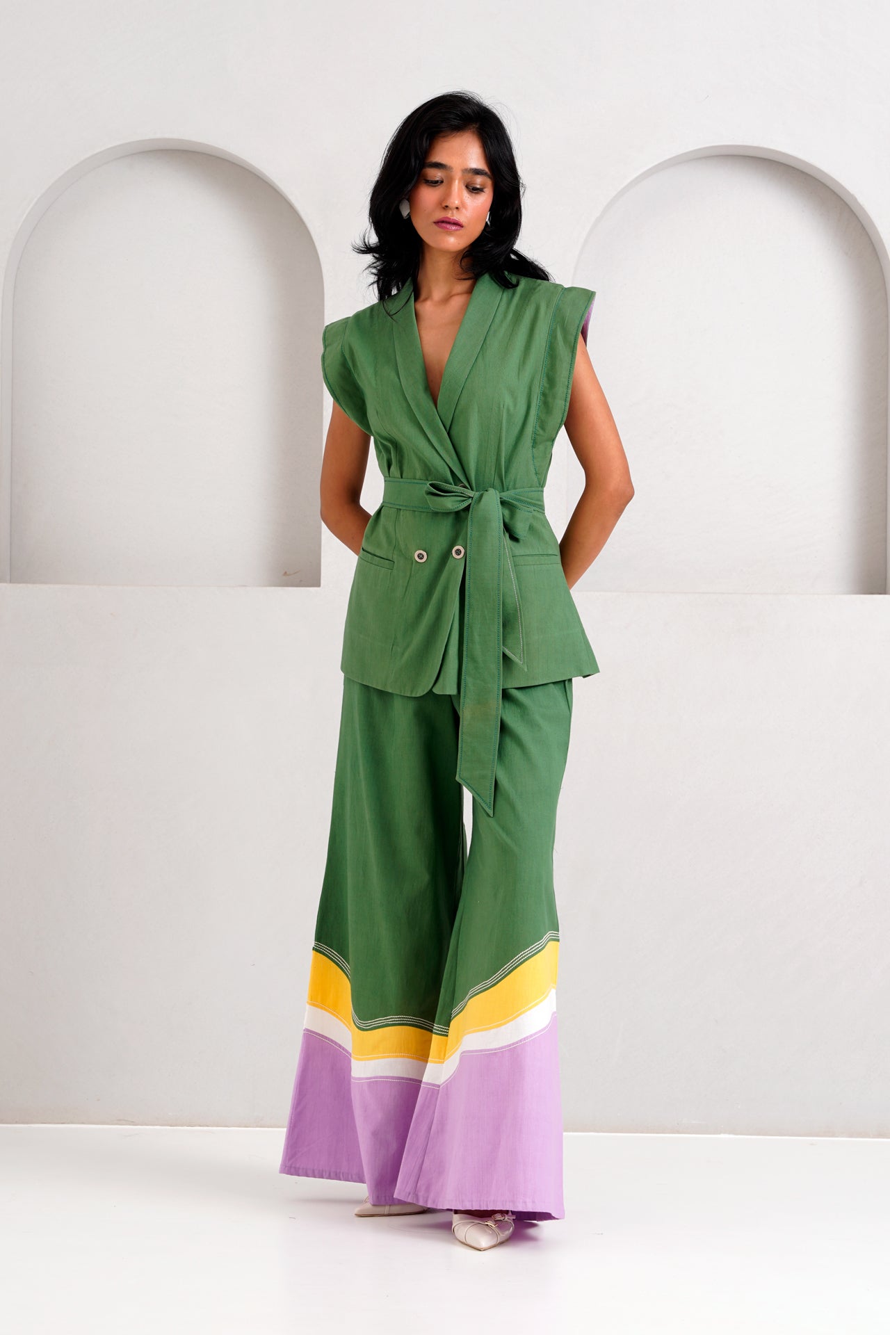 BERLIN RETRO VEST & FLARED PANTS