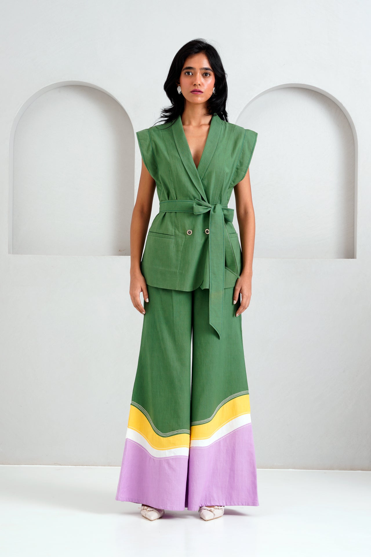 BERLIN RETRO VEST & FLARED PANTS