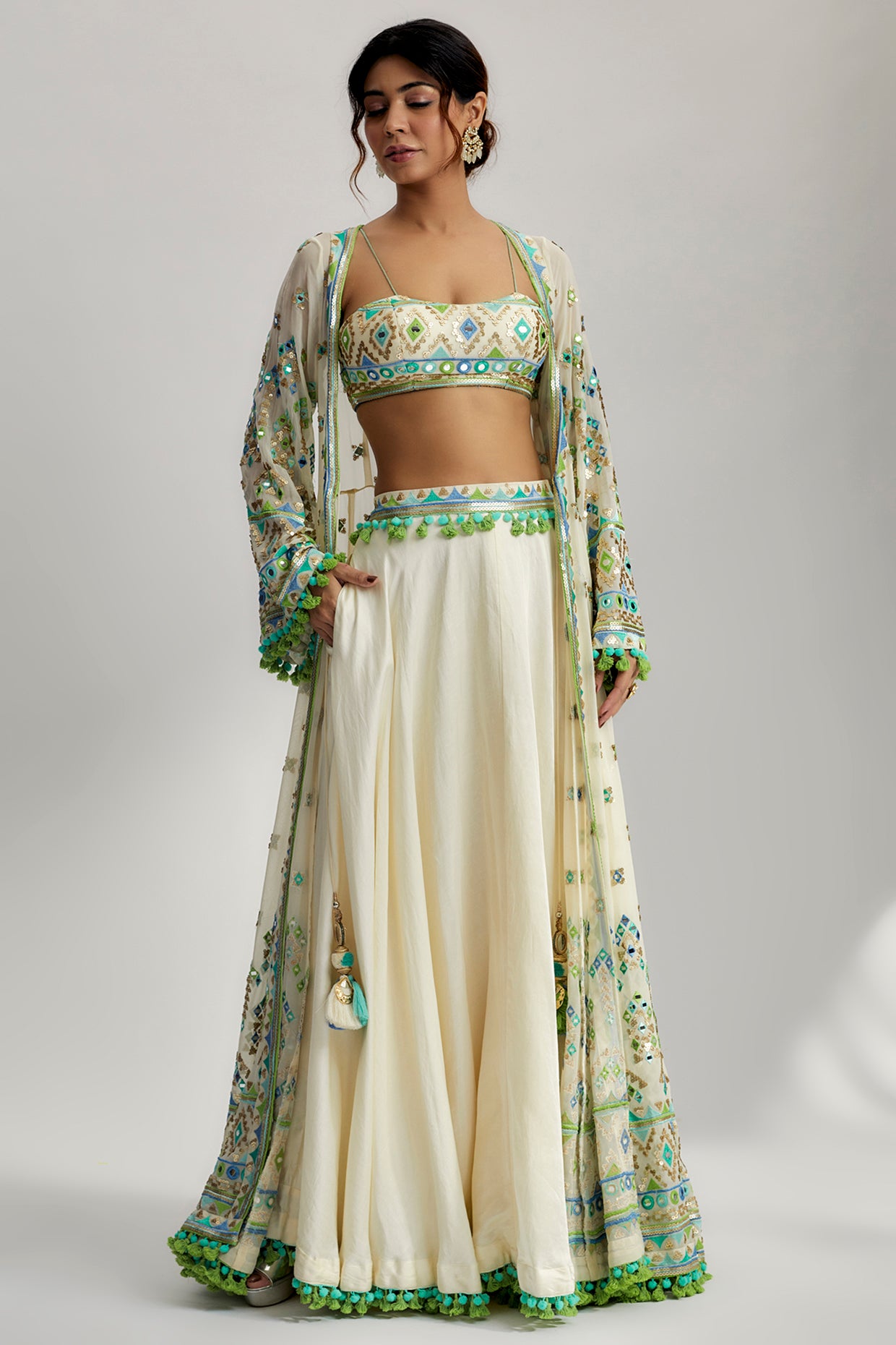 RIDHAM JACKET SET WITH VICTORIAN SKIRT
