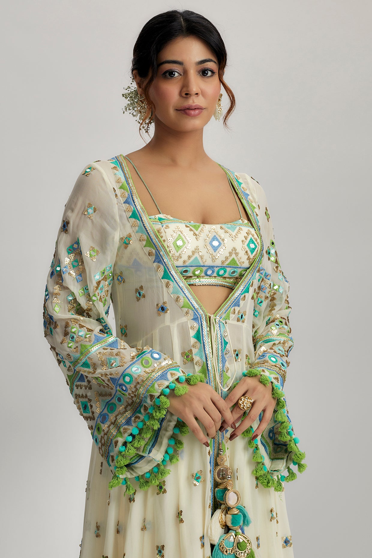 RIDHAM JACKET SET WITH VICTORIAN SKIRT