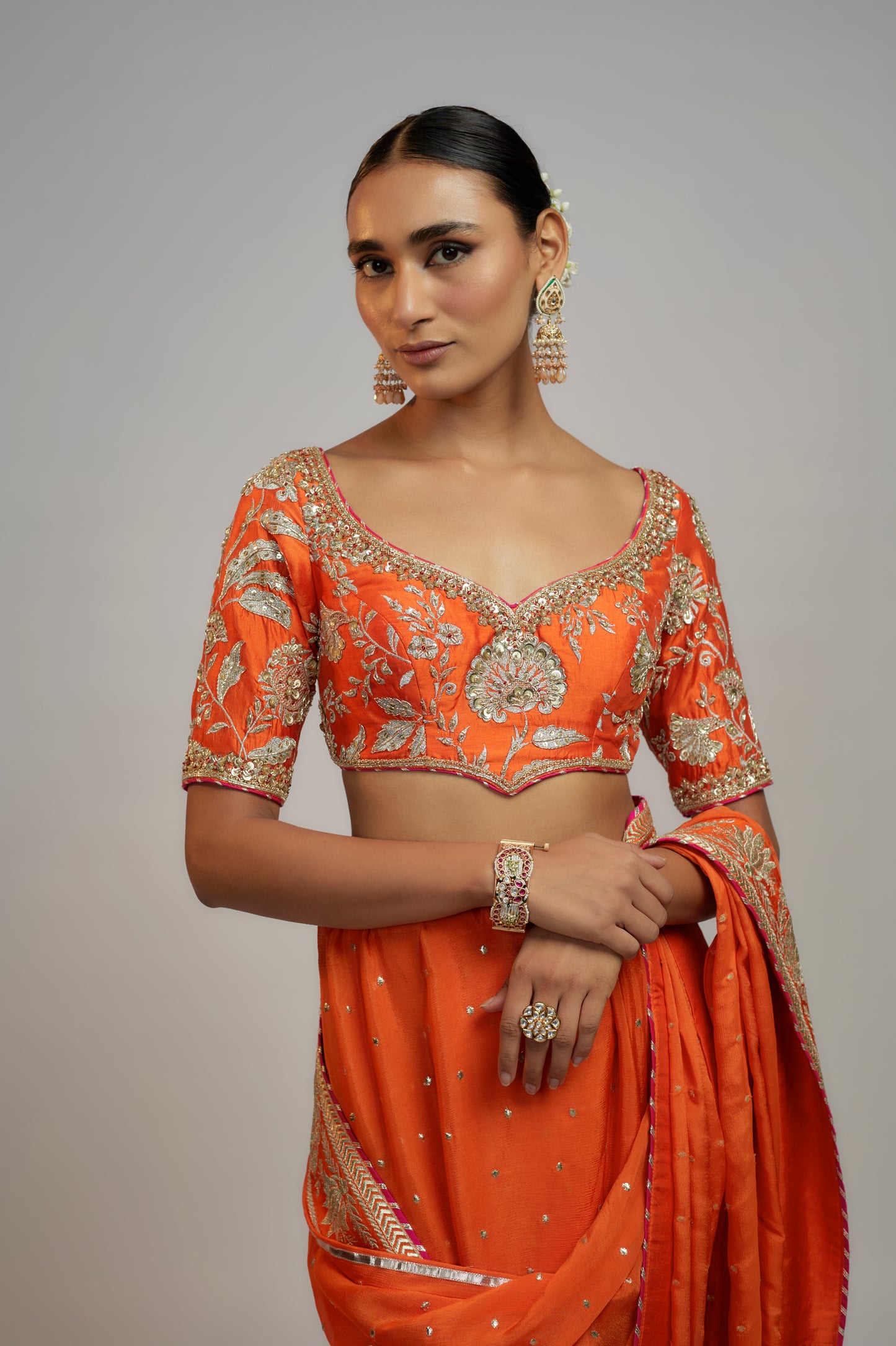 GOLCONDA FEZ SAREE SET