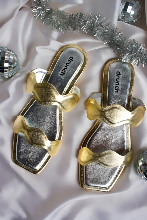 BELLINI FLATS - GOLD AND SILVER