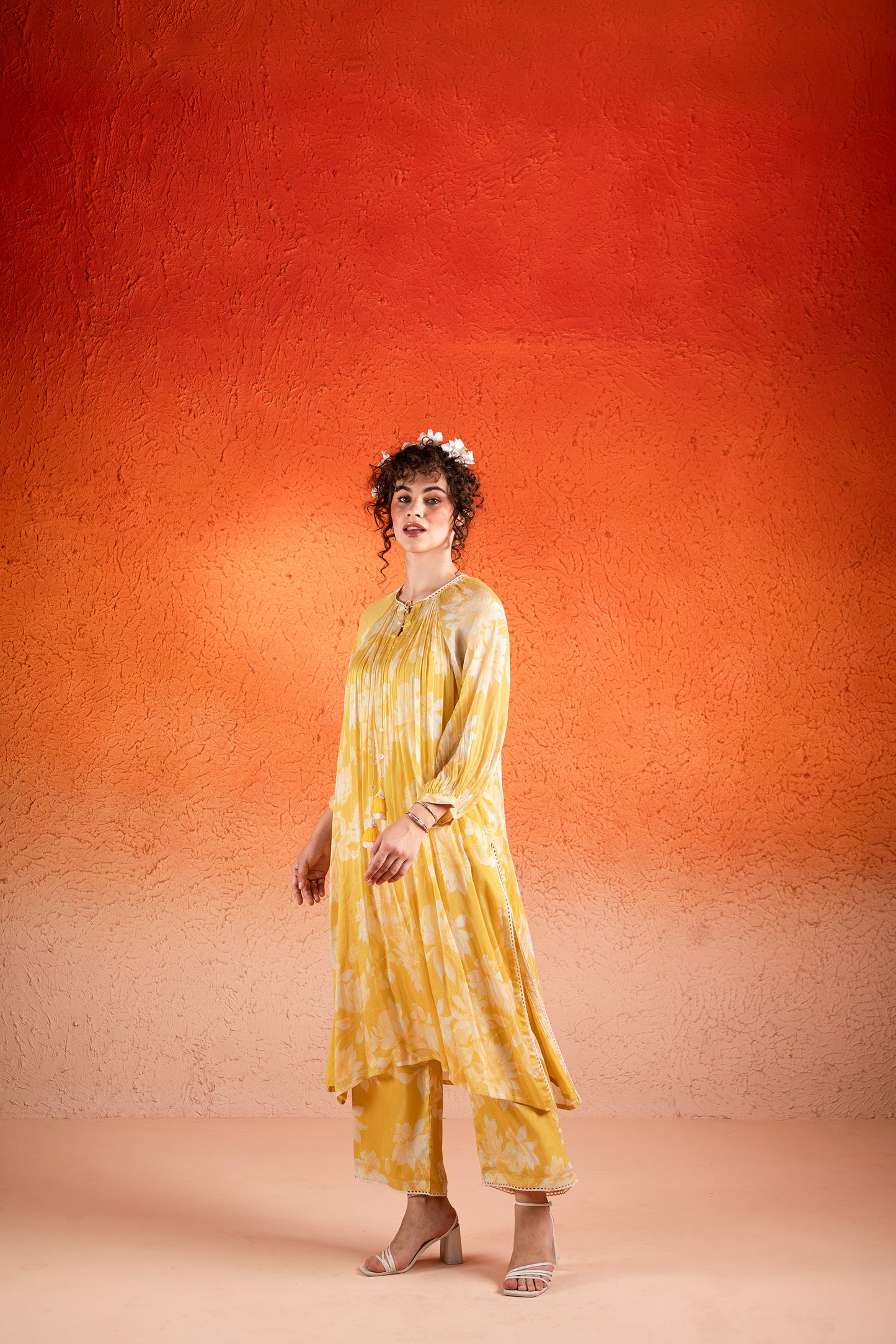 YELLOW KURTA PANT SET