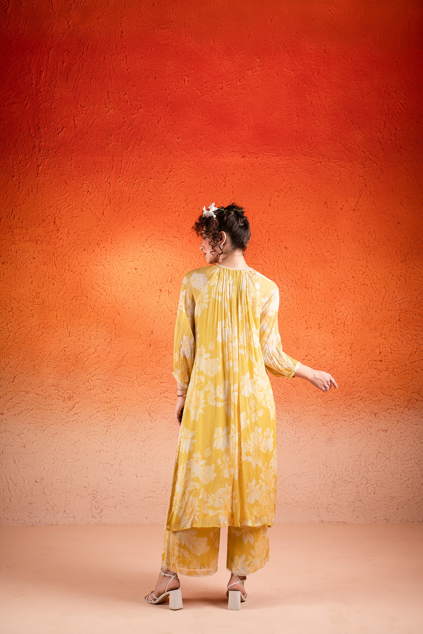 YELLOW KURTA PANT SET