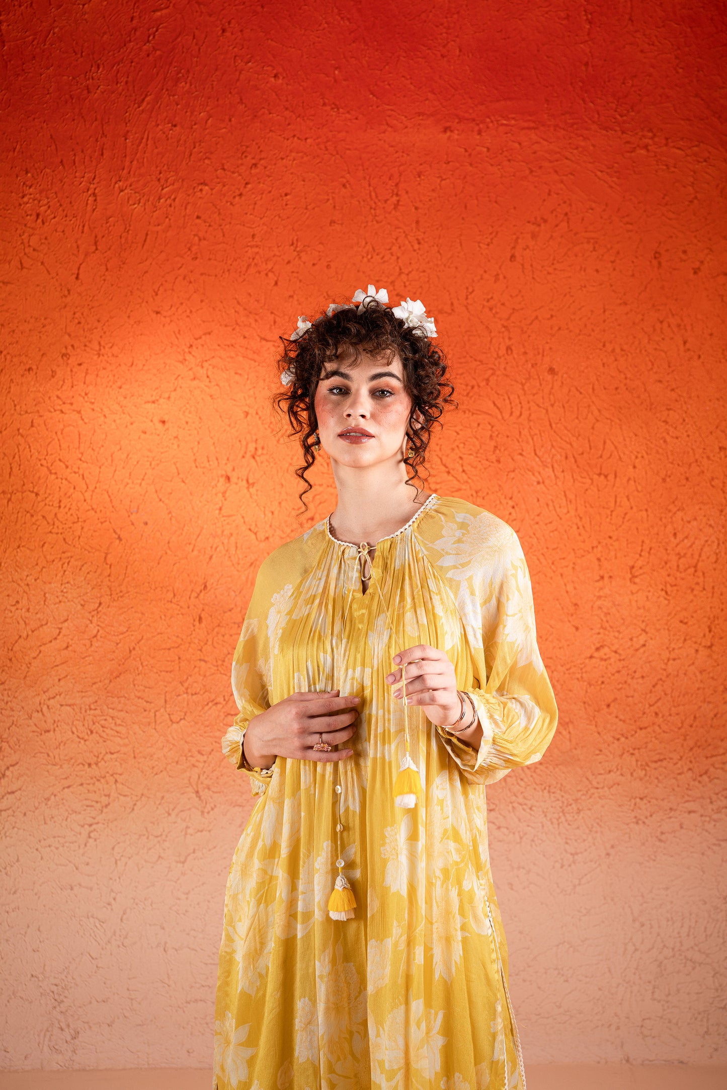 YELLOW KURTA PANT SET
