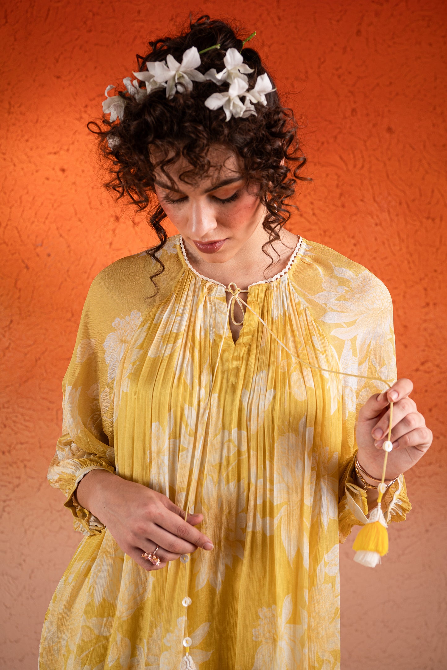 YELLOW KURTA PANT SET