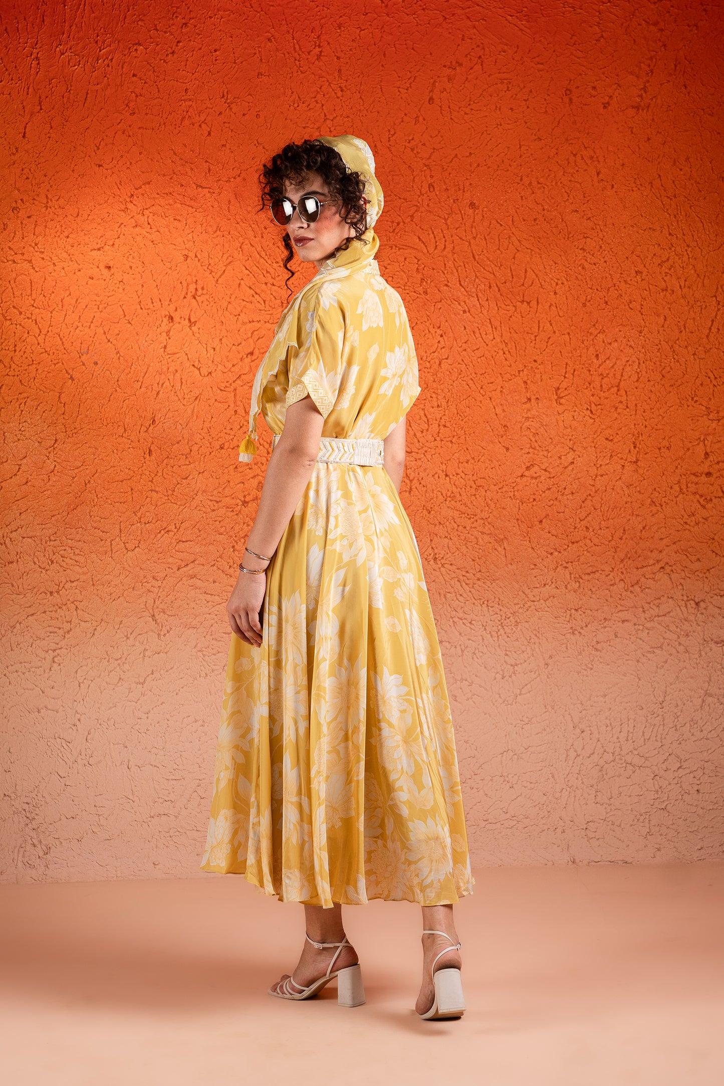 YELLOW MIDI DRESS