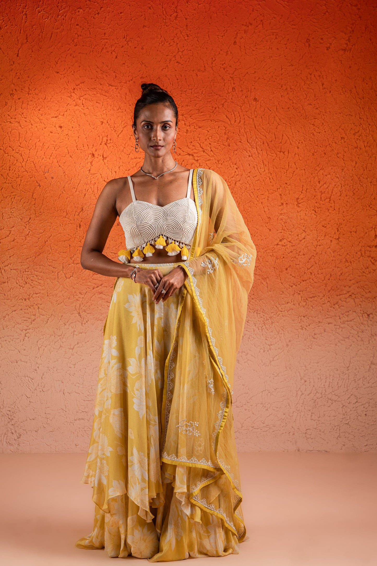 YELLOW LEHENGA SET
