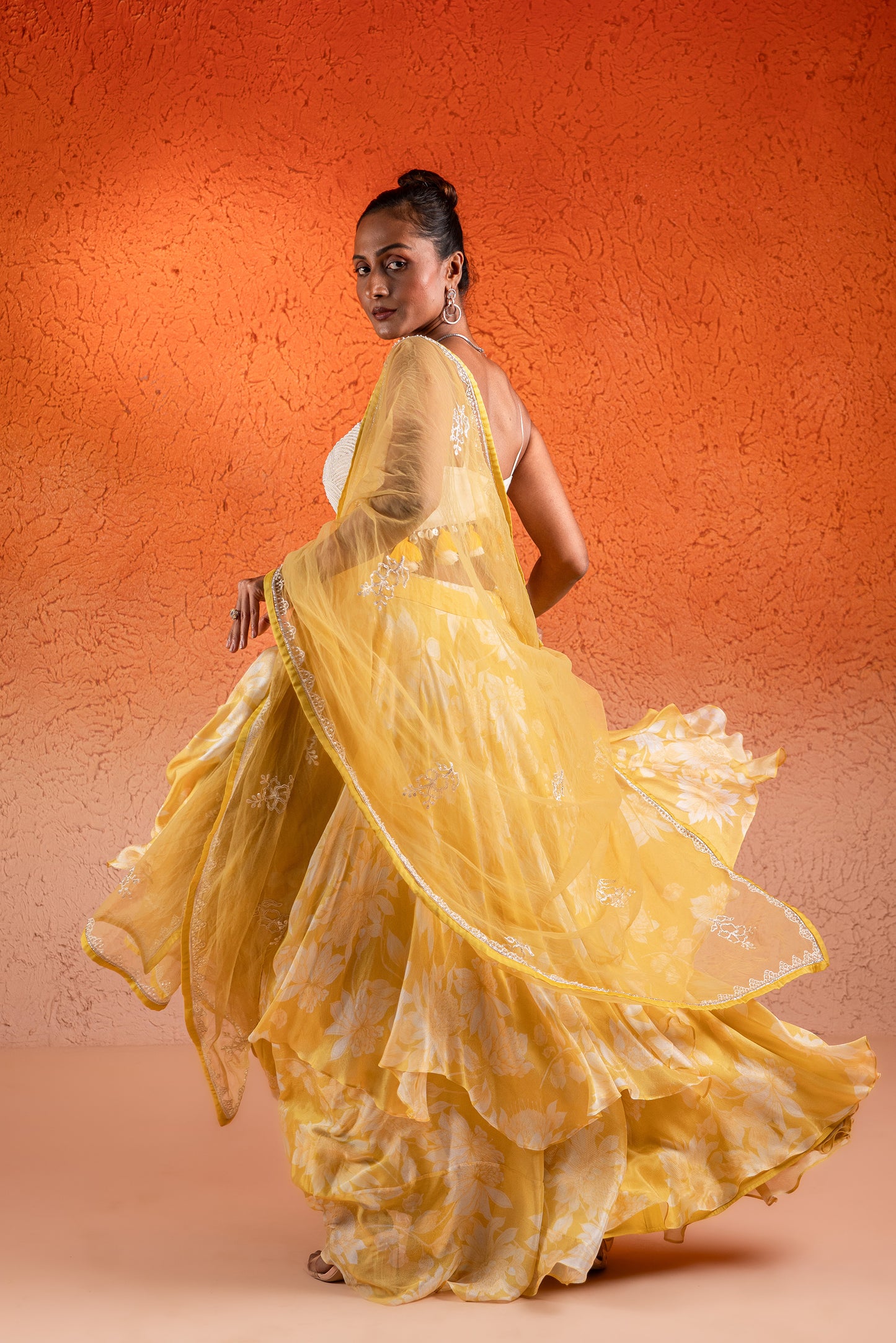 YELLOW LEHENGA SET