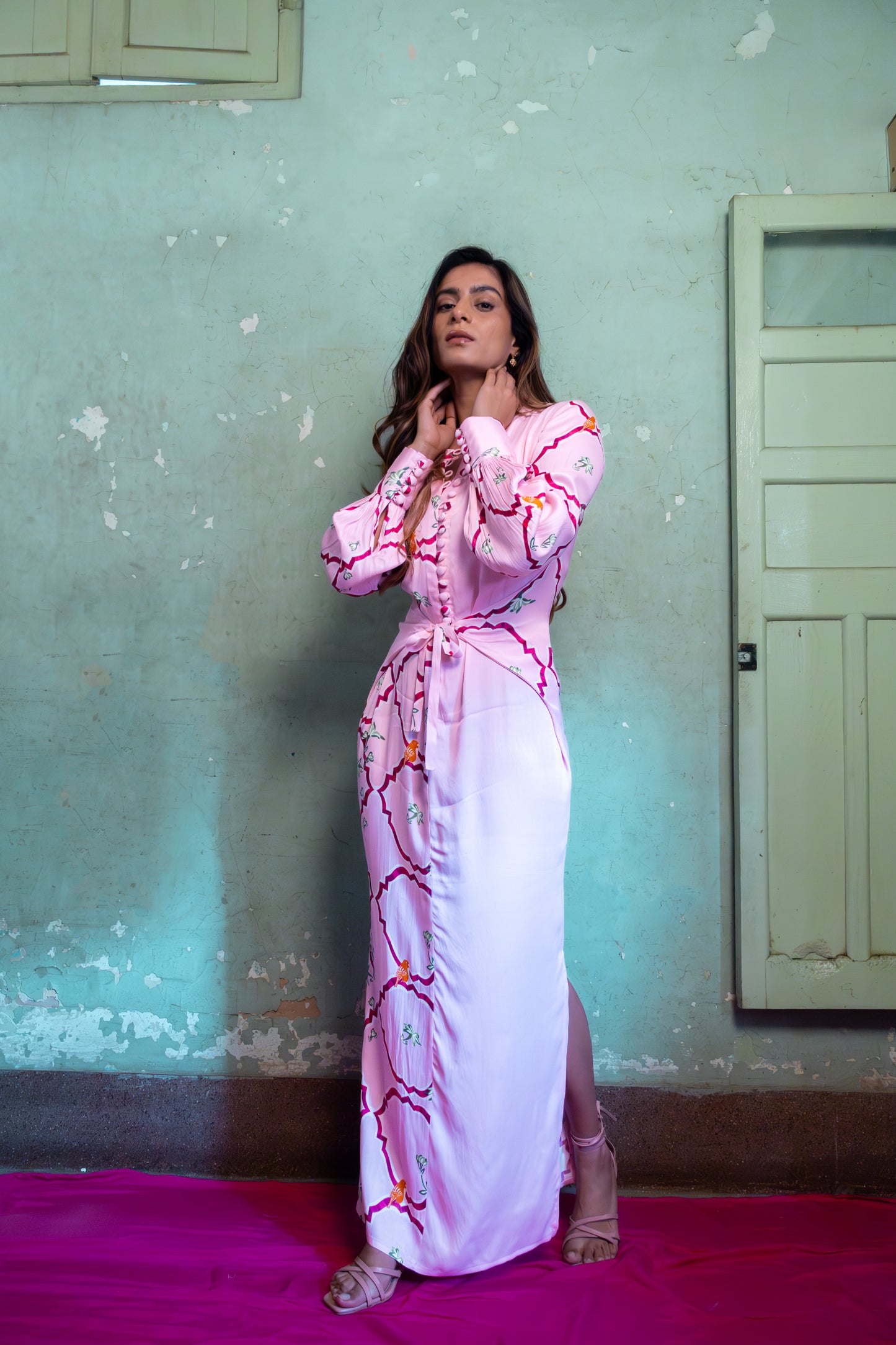 SALTY PINK LONG DRESS