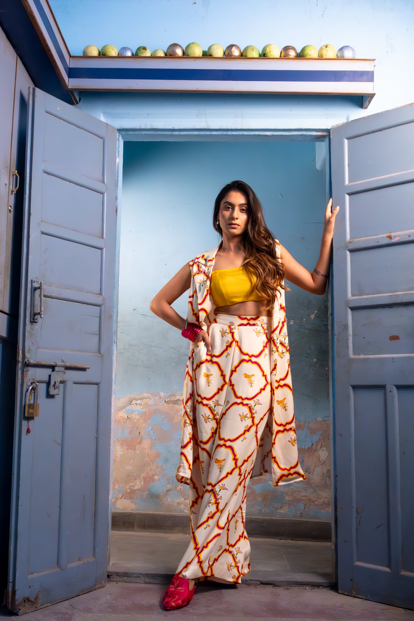 MILK YELLOW KURTA SET